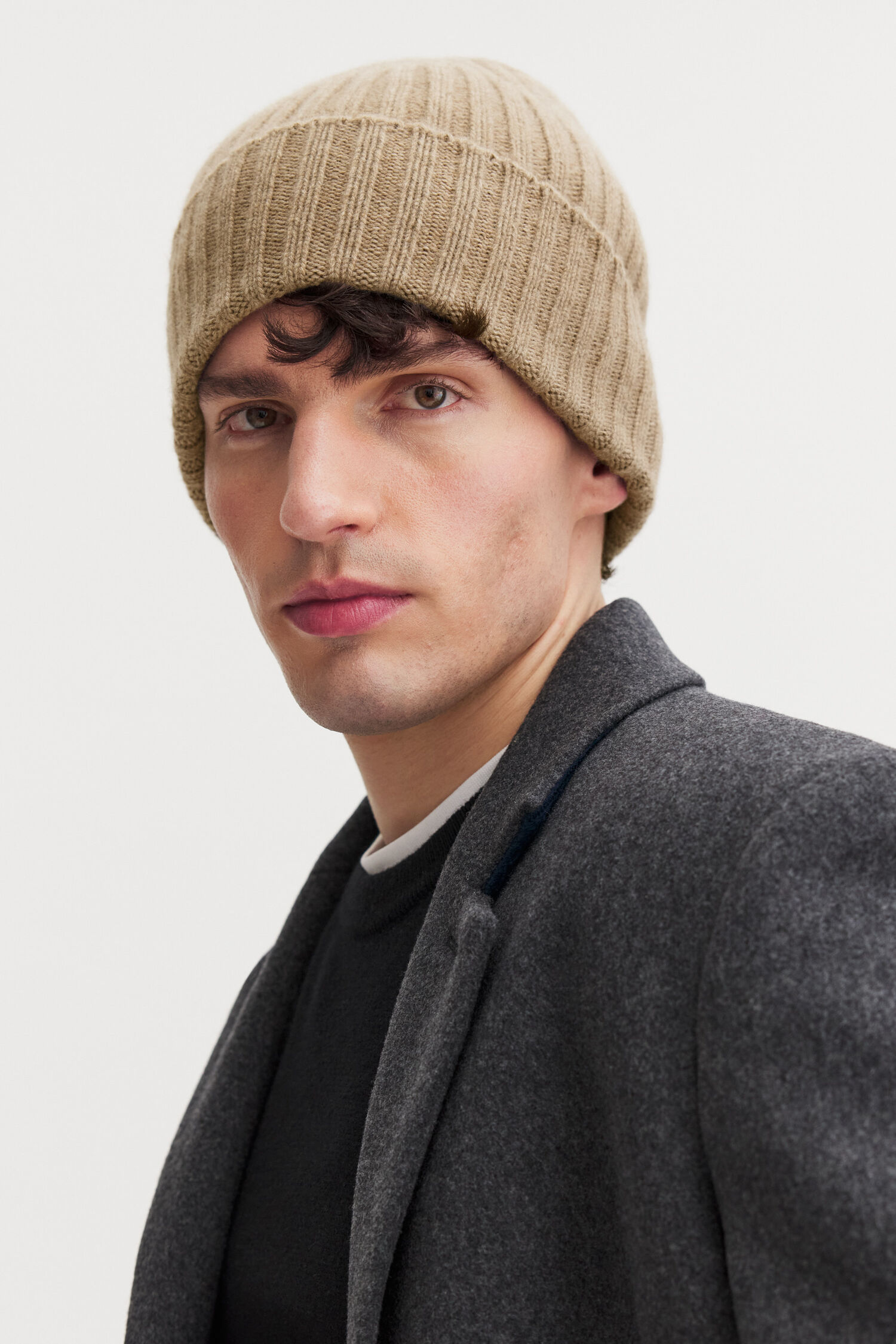 Cashmere Rib Hat