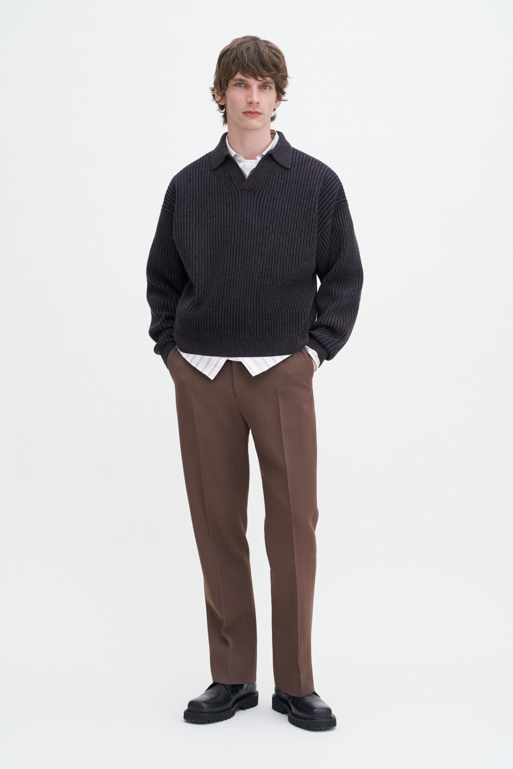 Lightweight Ribbed Summer Polo
