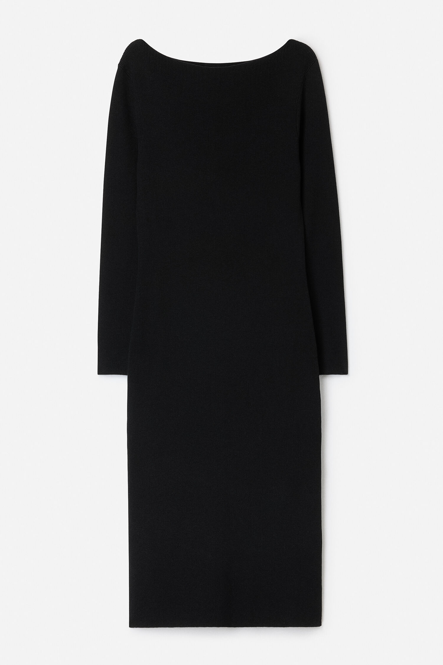 Boatneck Rib Dress
