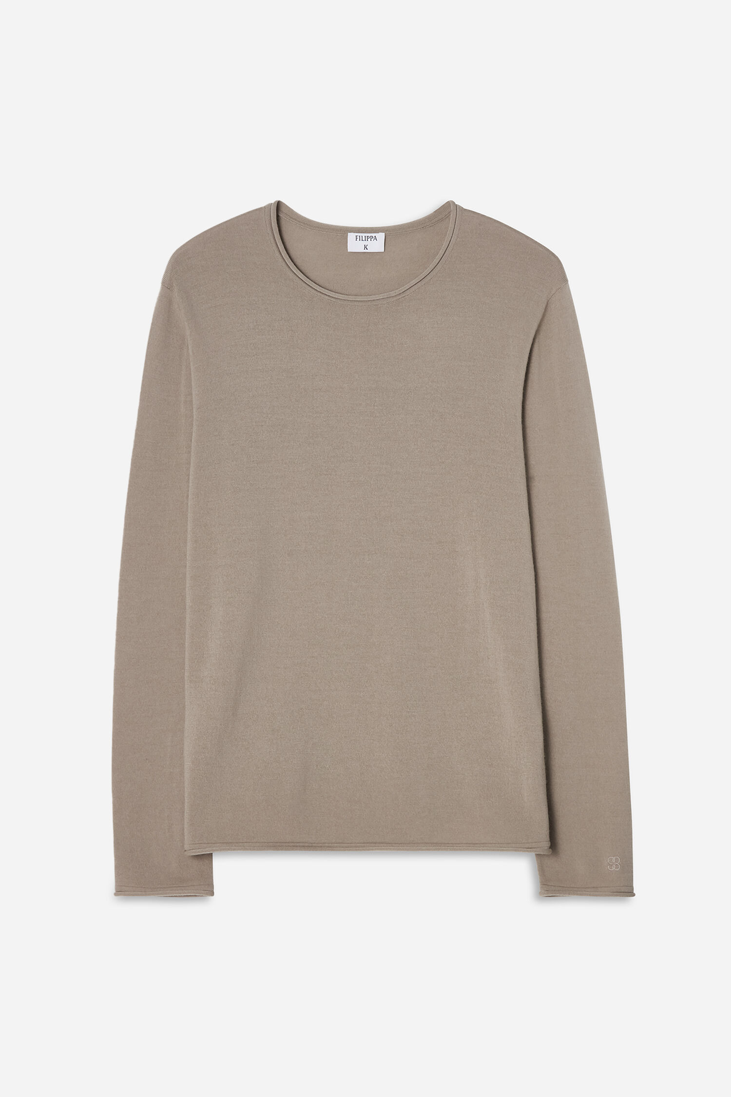 Rolled Edge Knit Sweater
