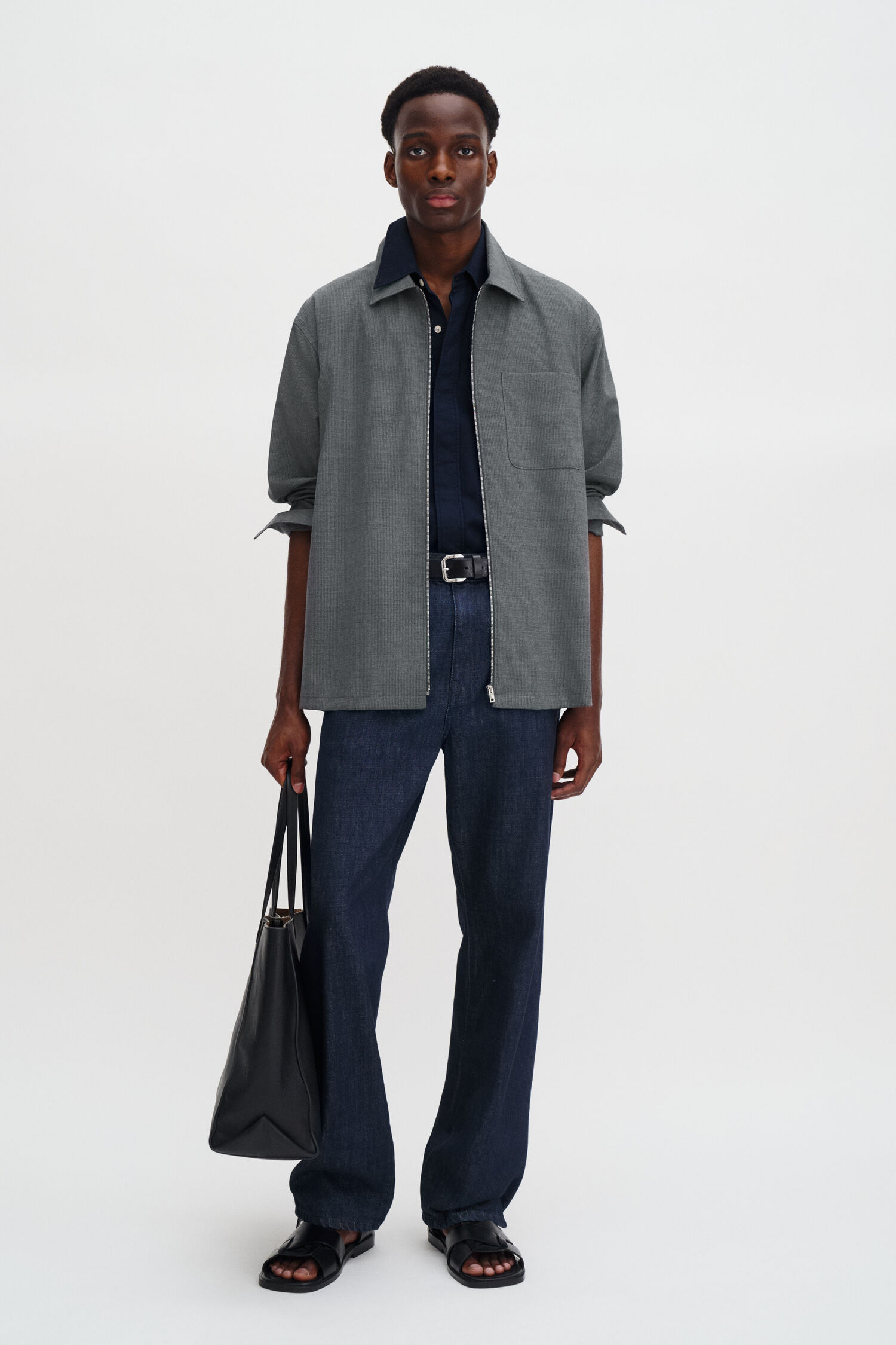 Pinstripe Track Shirt