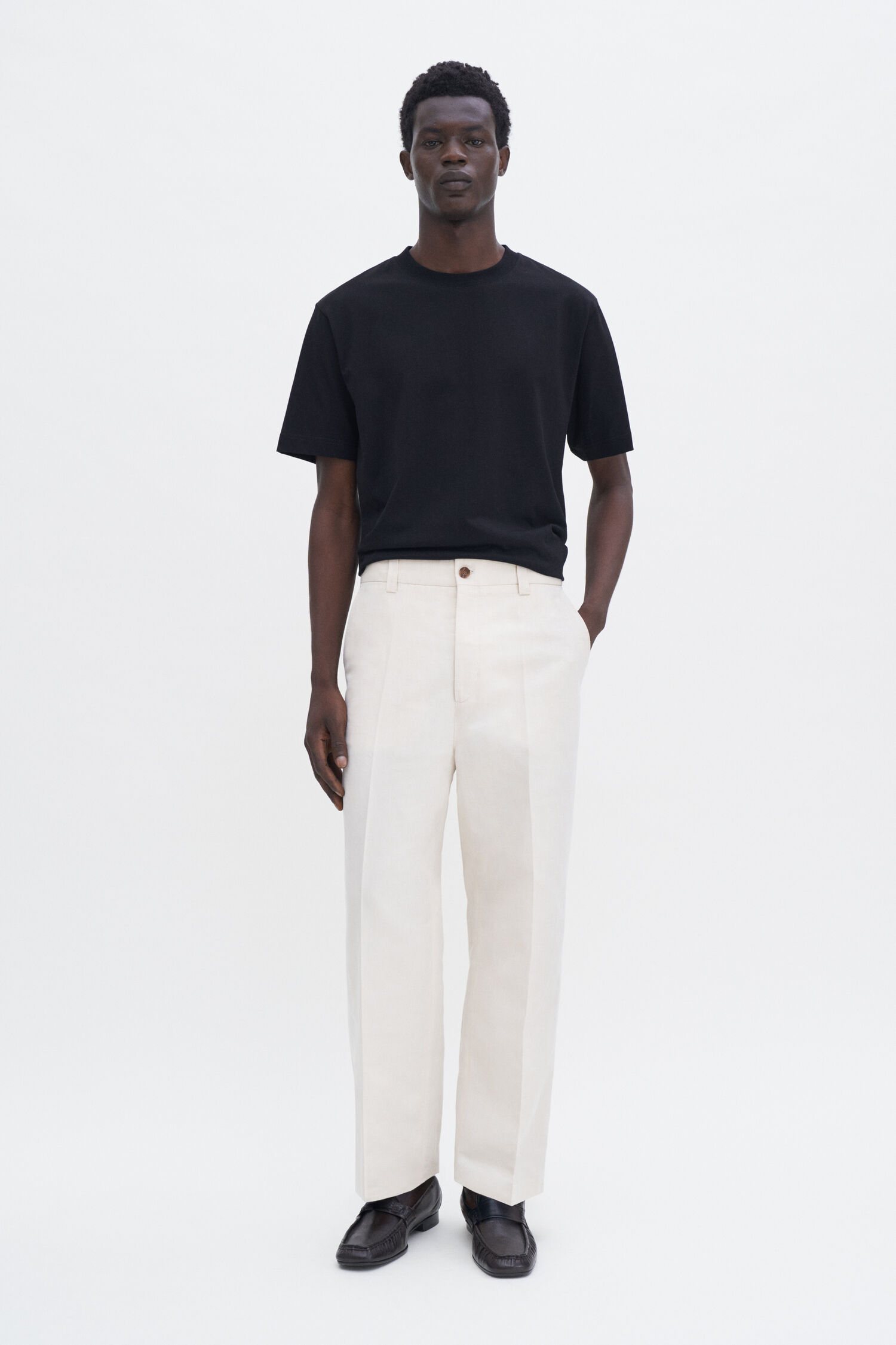 Oversized Cropped Work Trousers