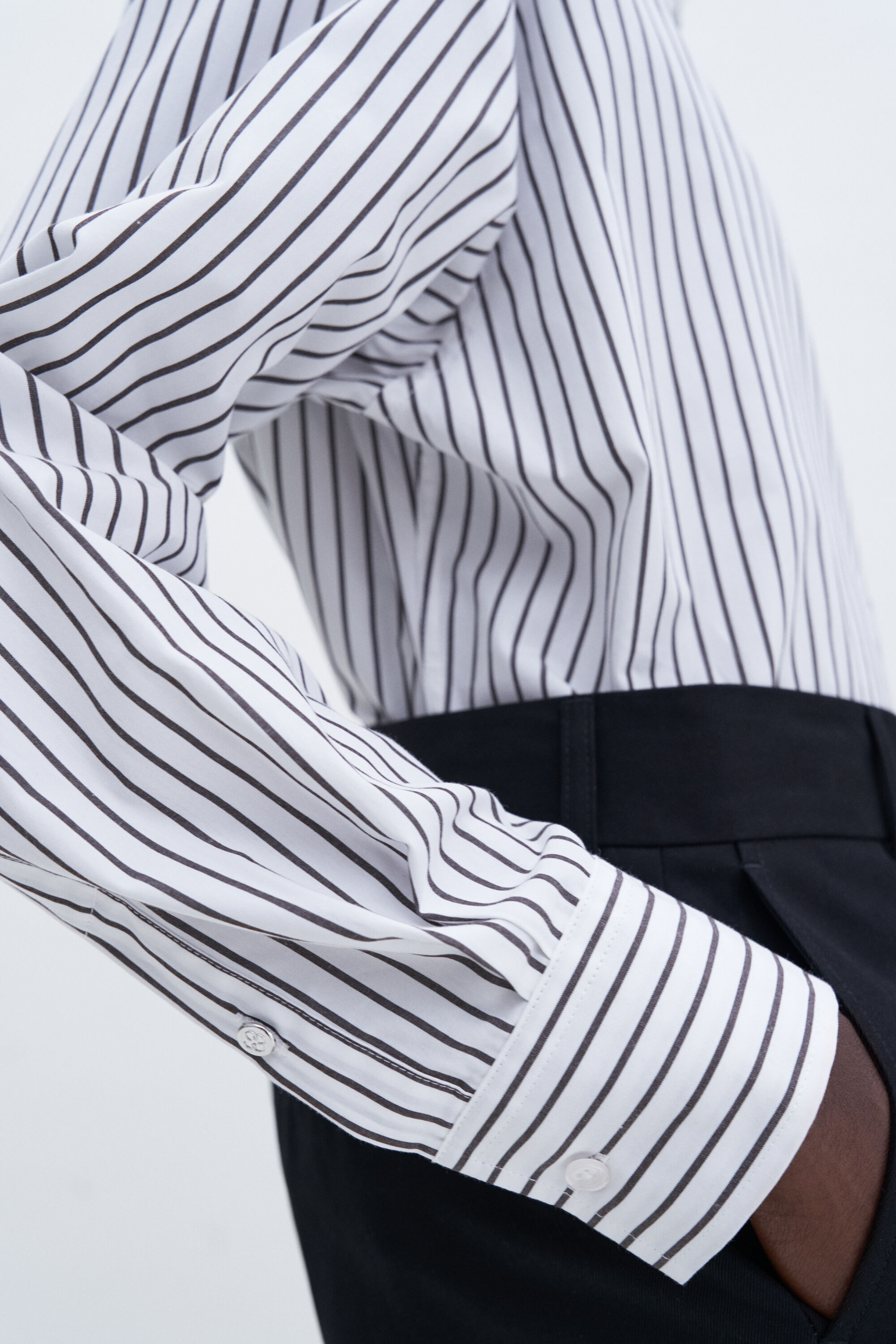 Classic Stripe Shirt - Coffee/White | FILIPPA K