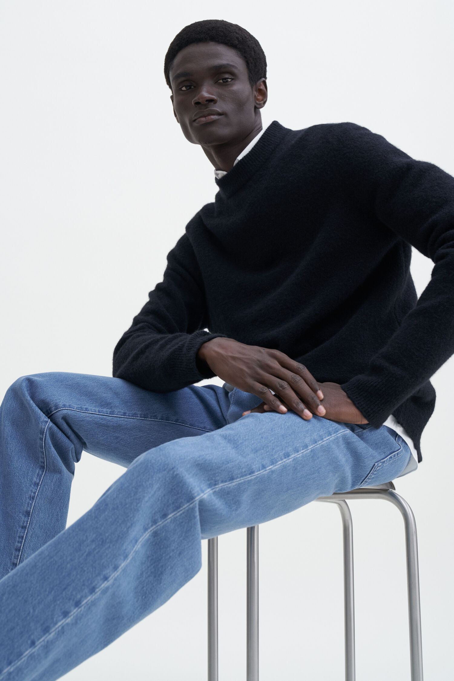 Tapered Cropped Jeans