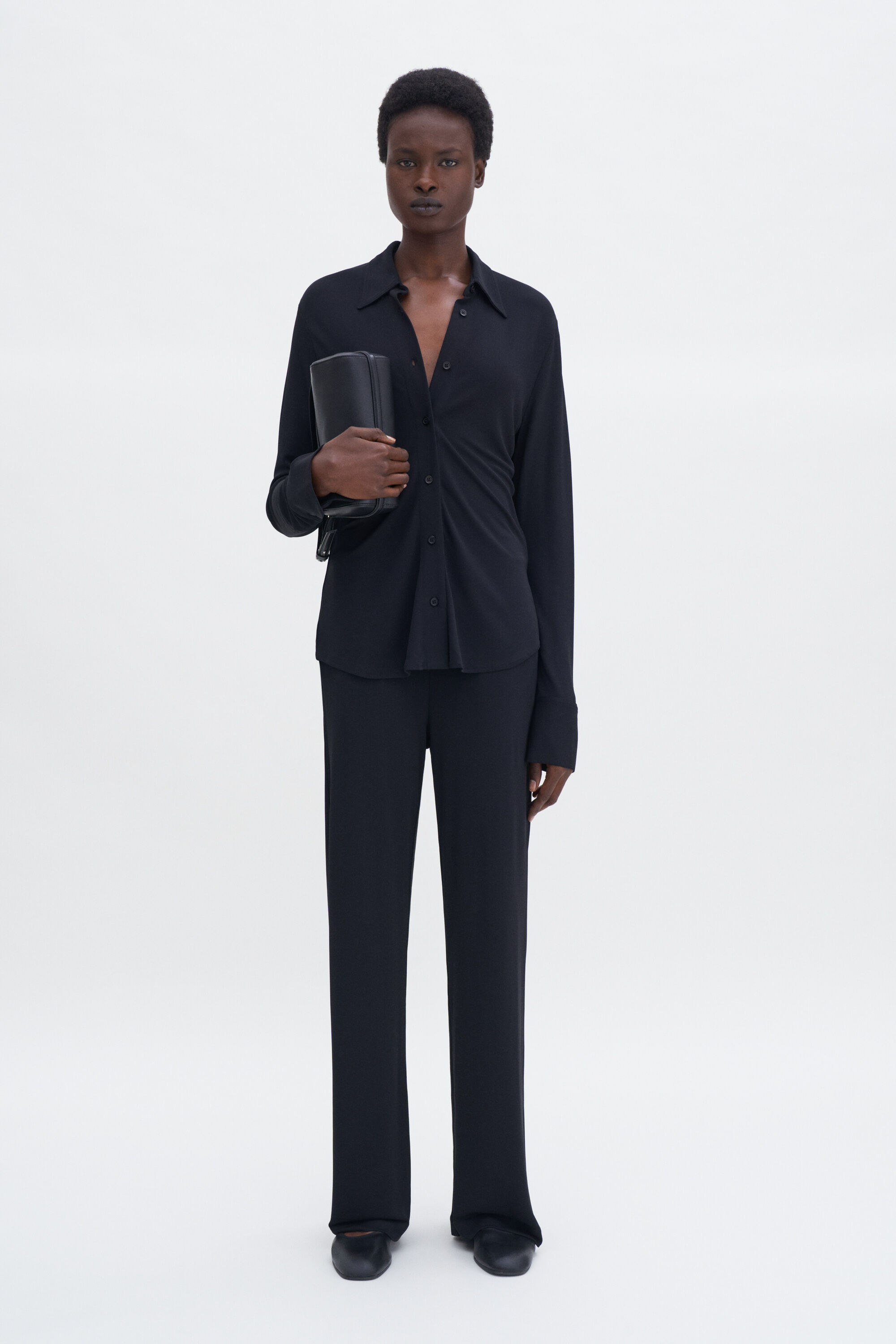 Fluid Jersey Trousers - Black | Filippa K