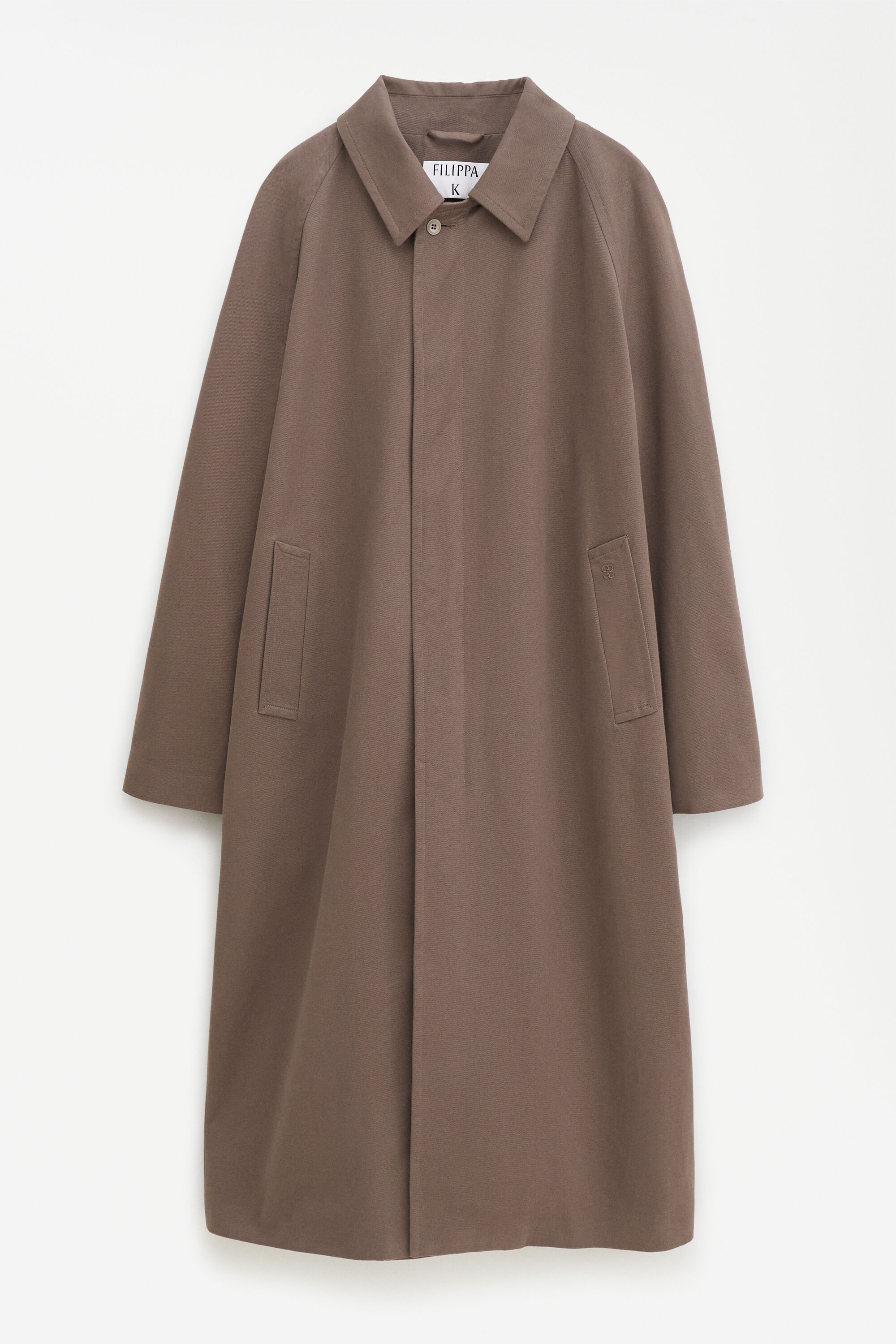 Cotton Gabardine Car Coat Driftwood Filippa K