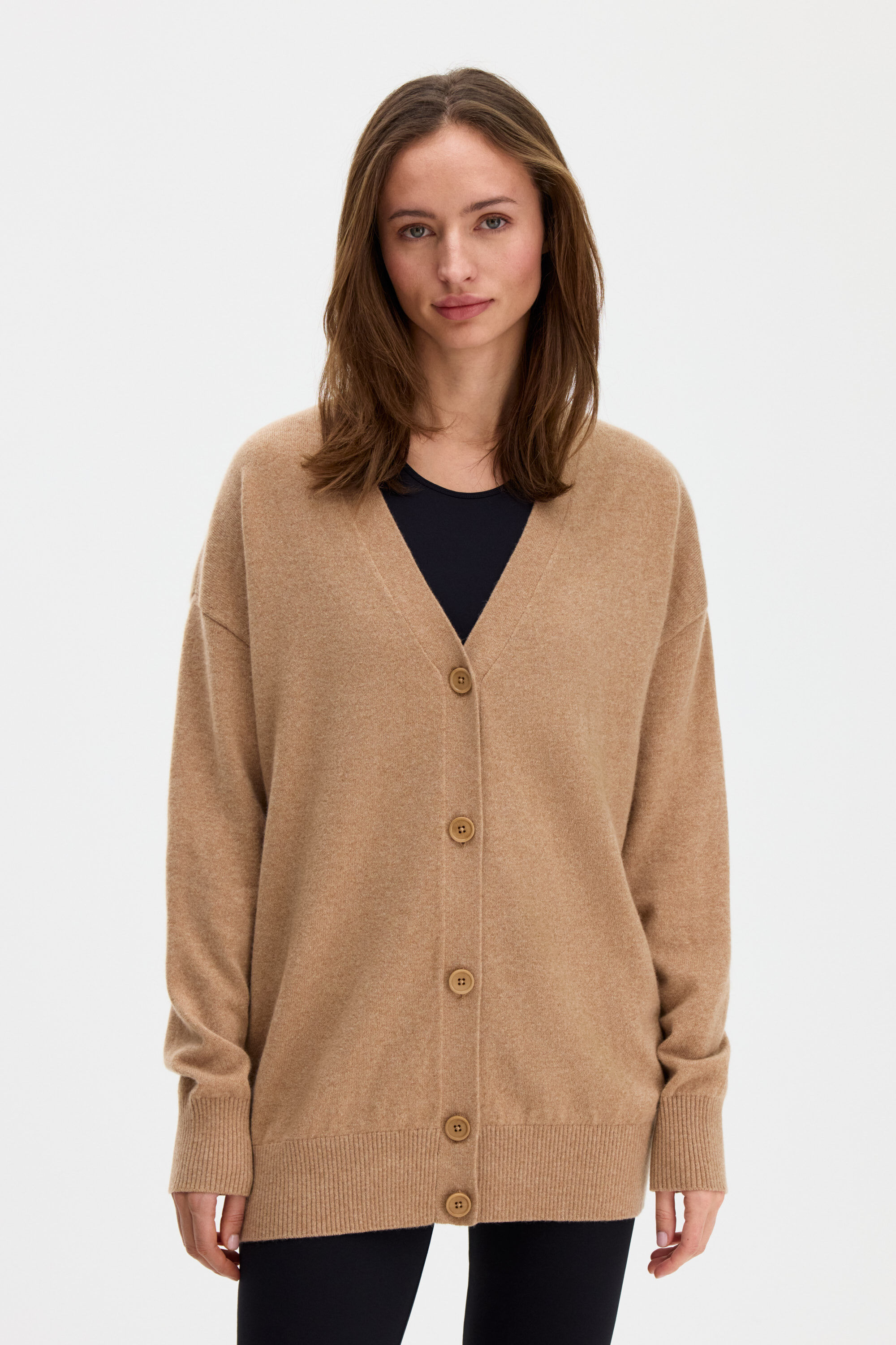 Cashmere Batwing Cardigan - Camel Mel. | FILIPPA K