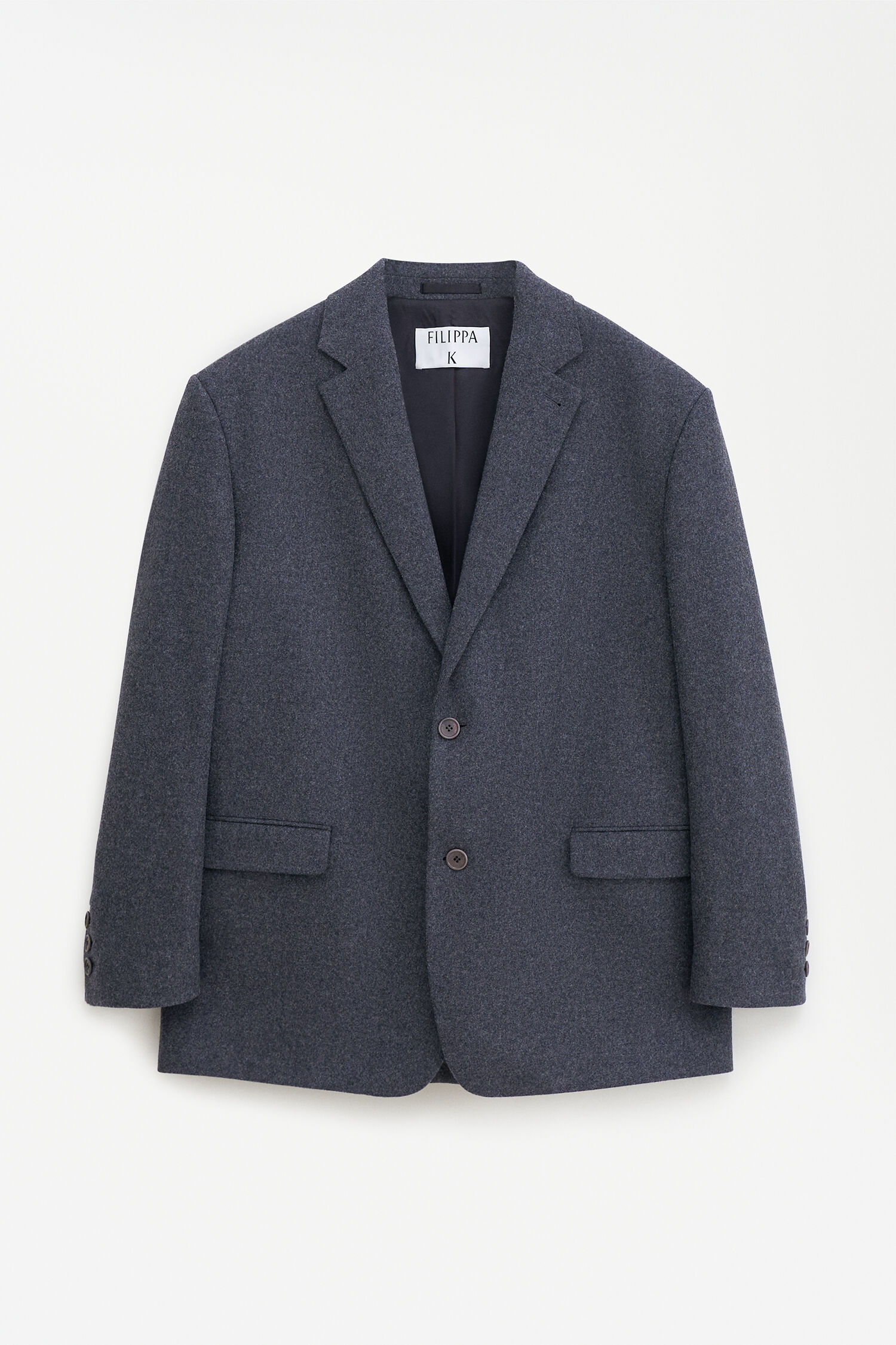Oversized Brushed Wool Blazer