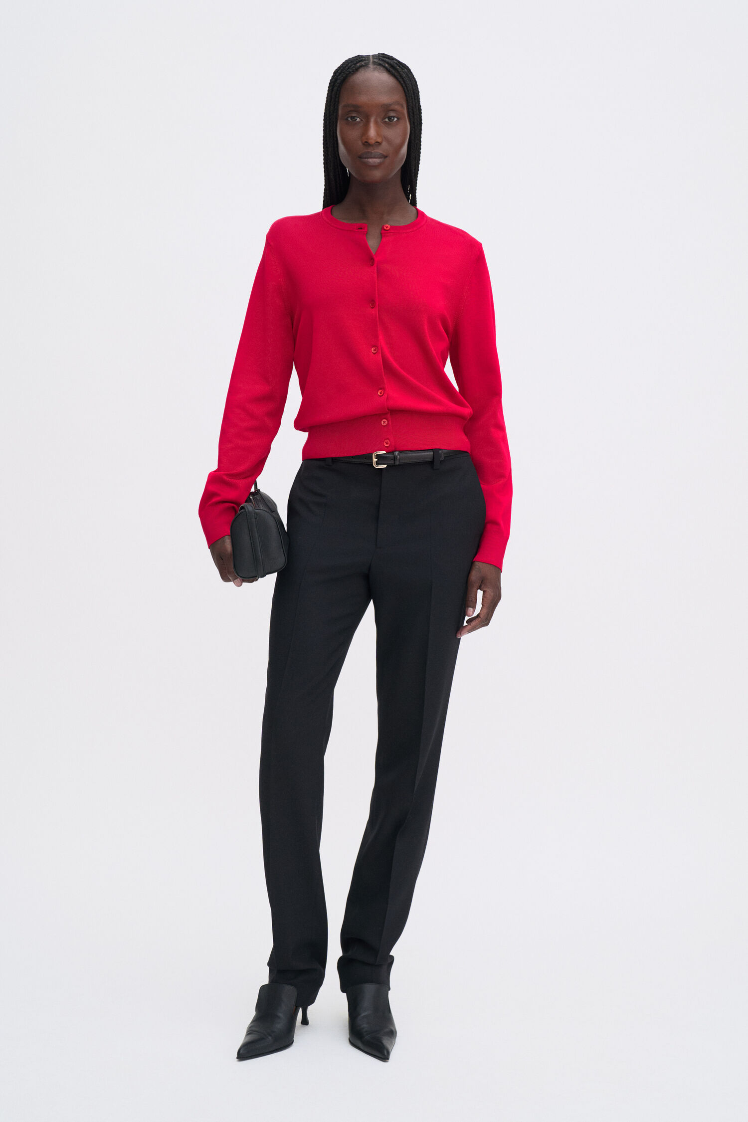 Glossy Knit Cardigan