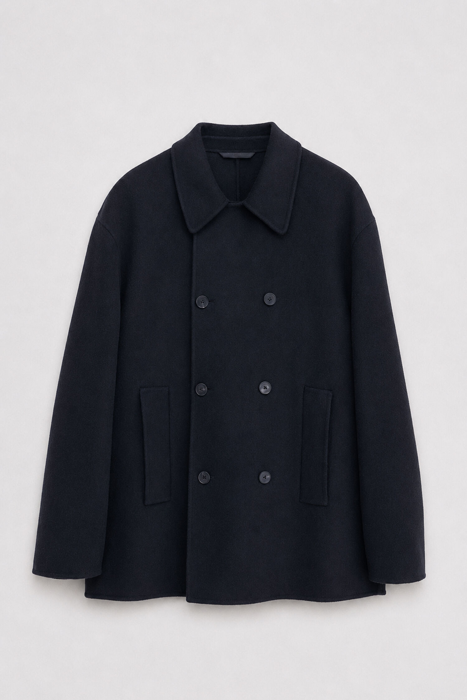 Double Faced Wool Peacoat