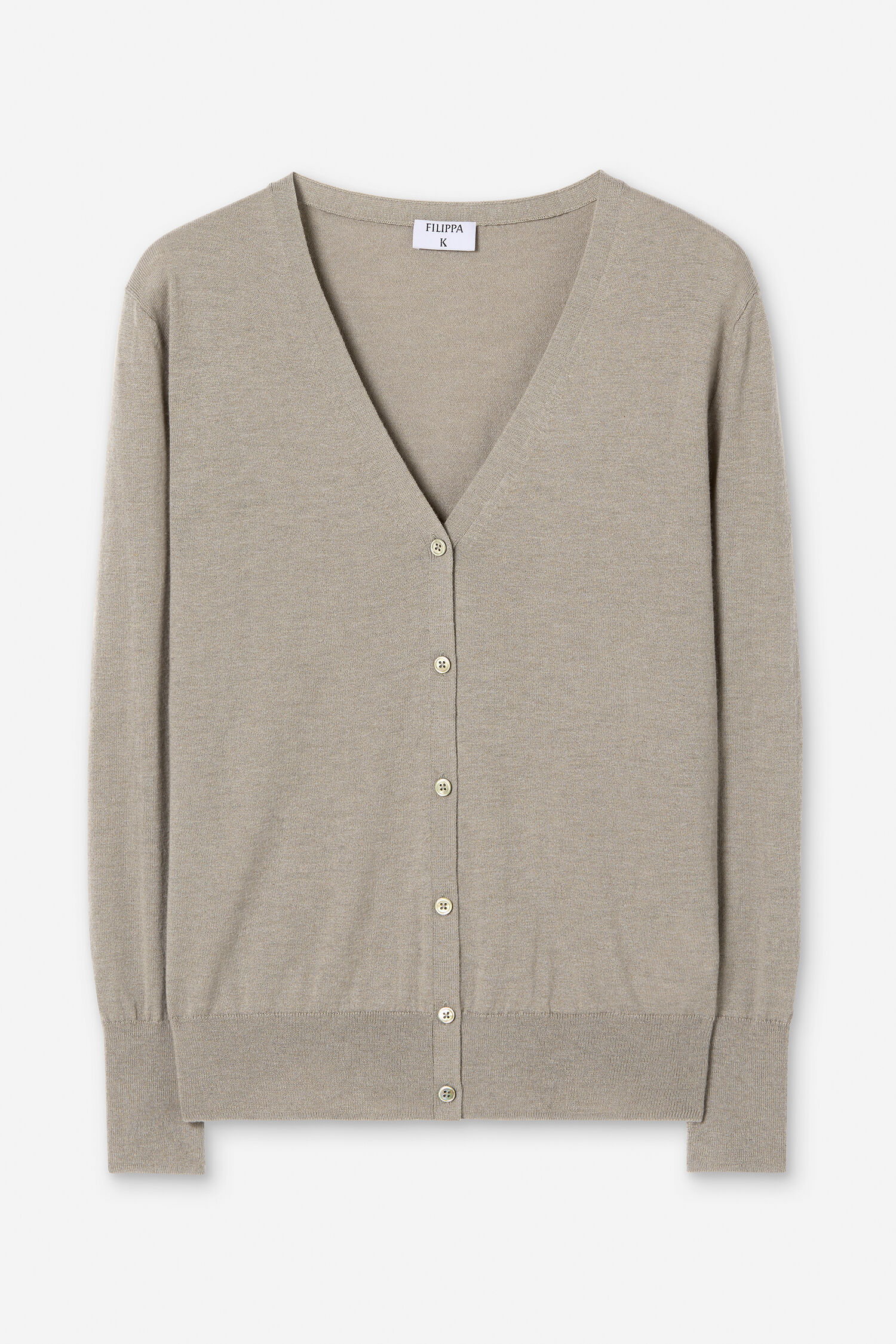 Silk Mix V-Neck Cardigan