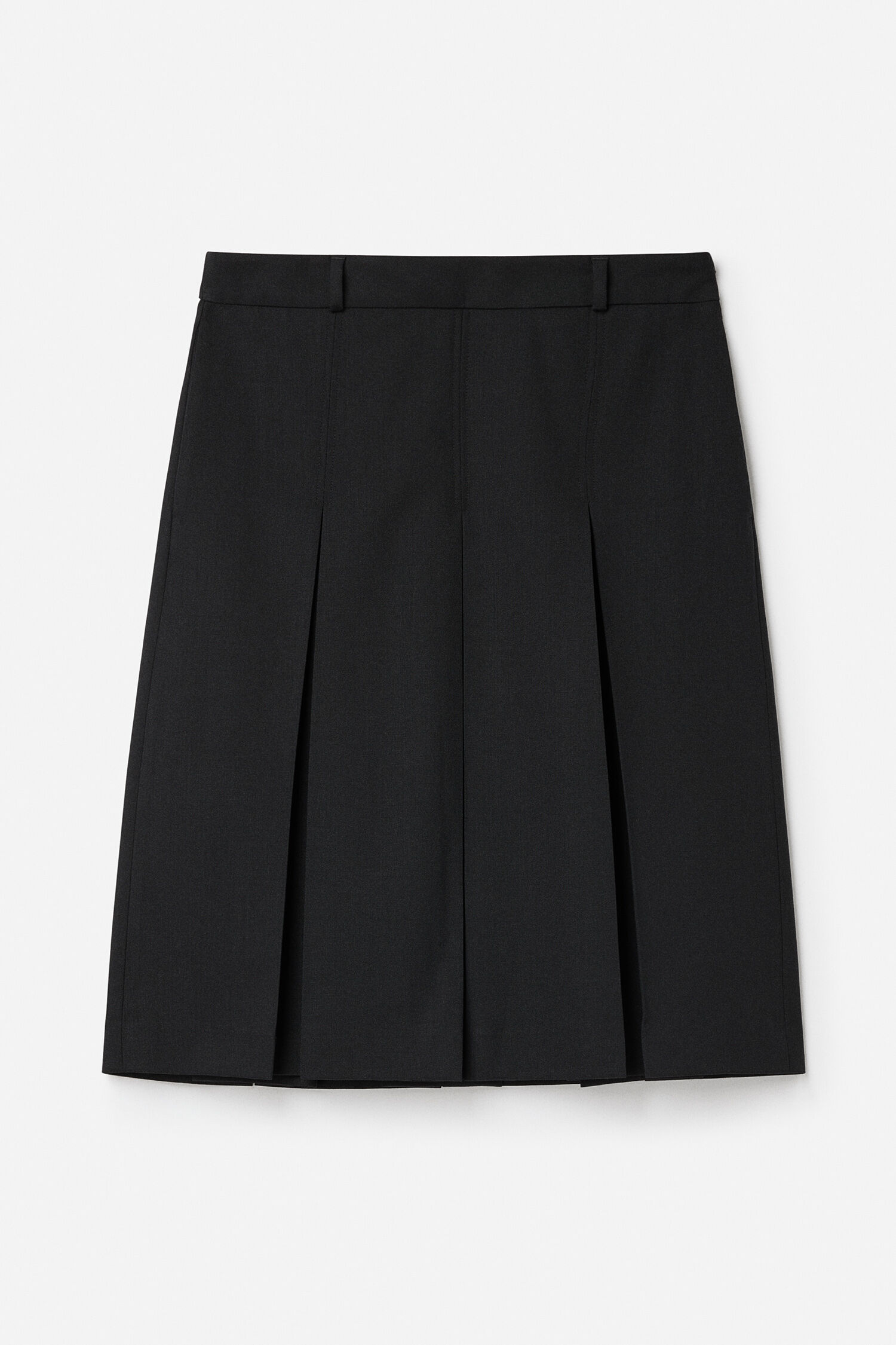 Pleated Wool Skirt
