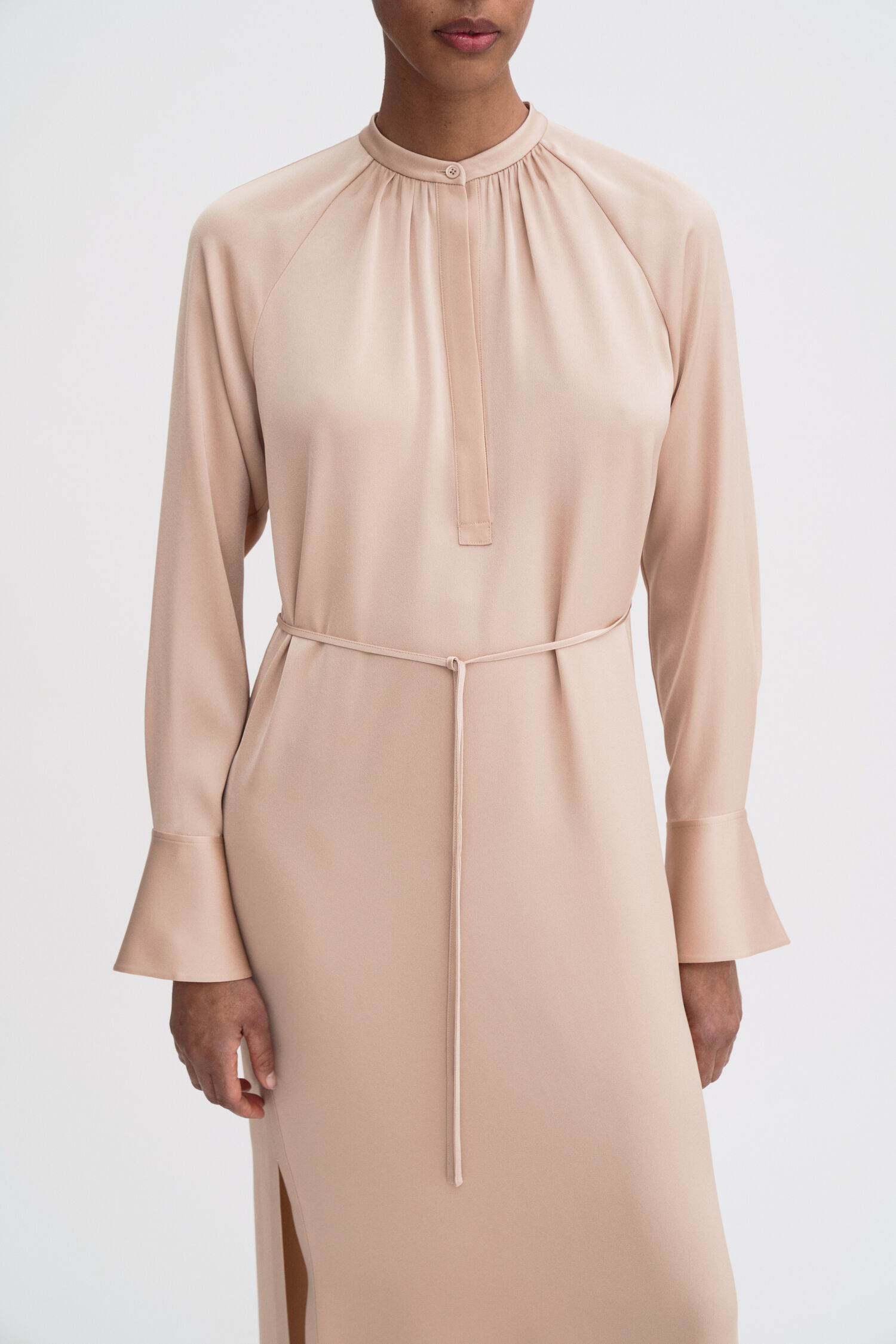 Gathered Raglan Dress