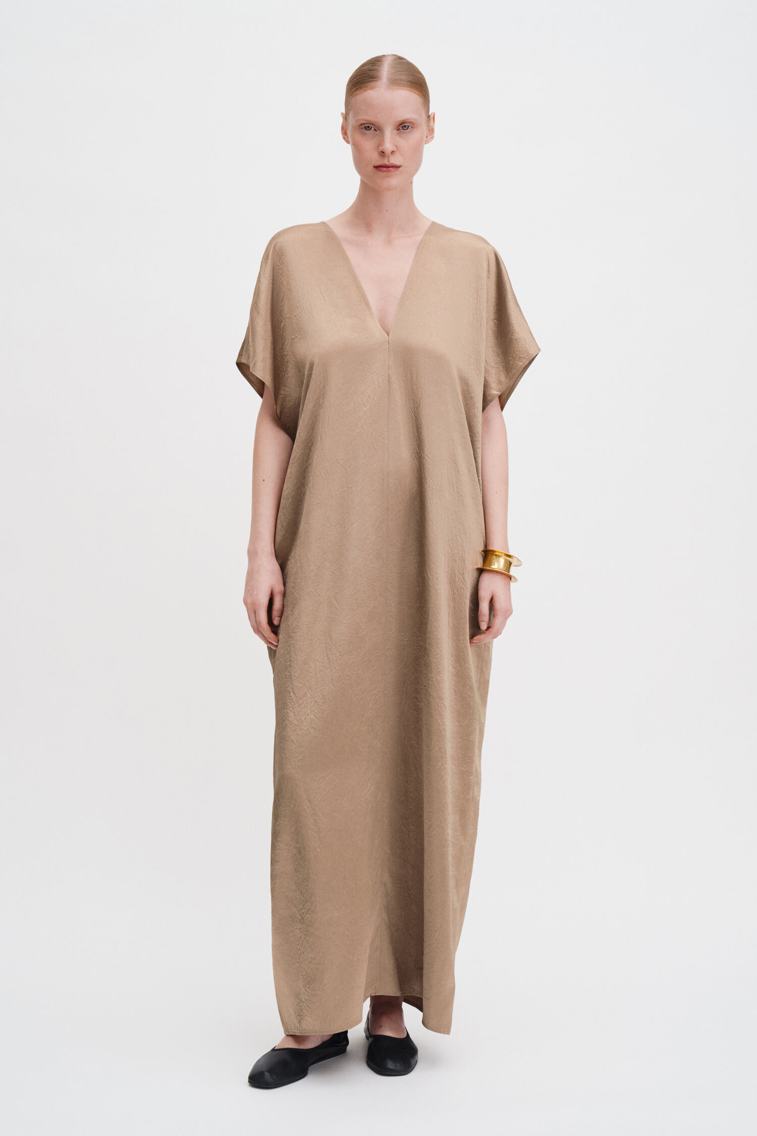 V-Neck Crinkle Kaftan