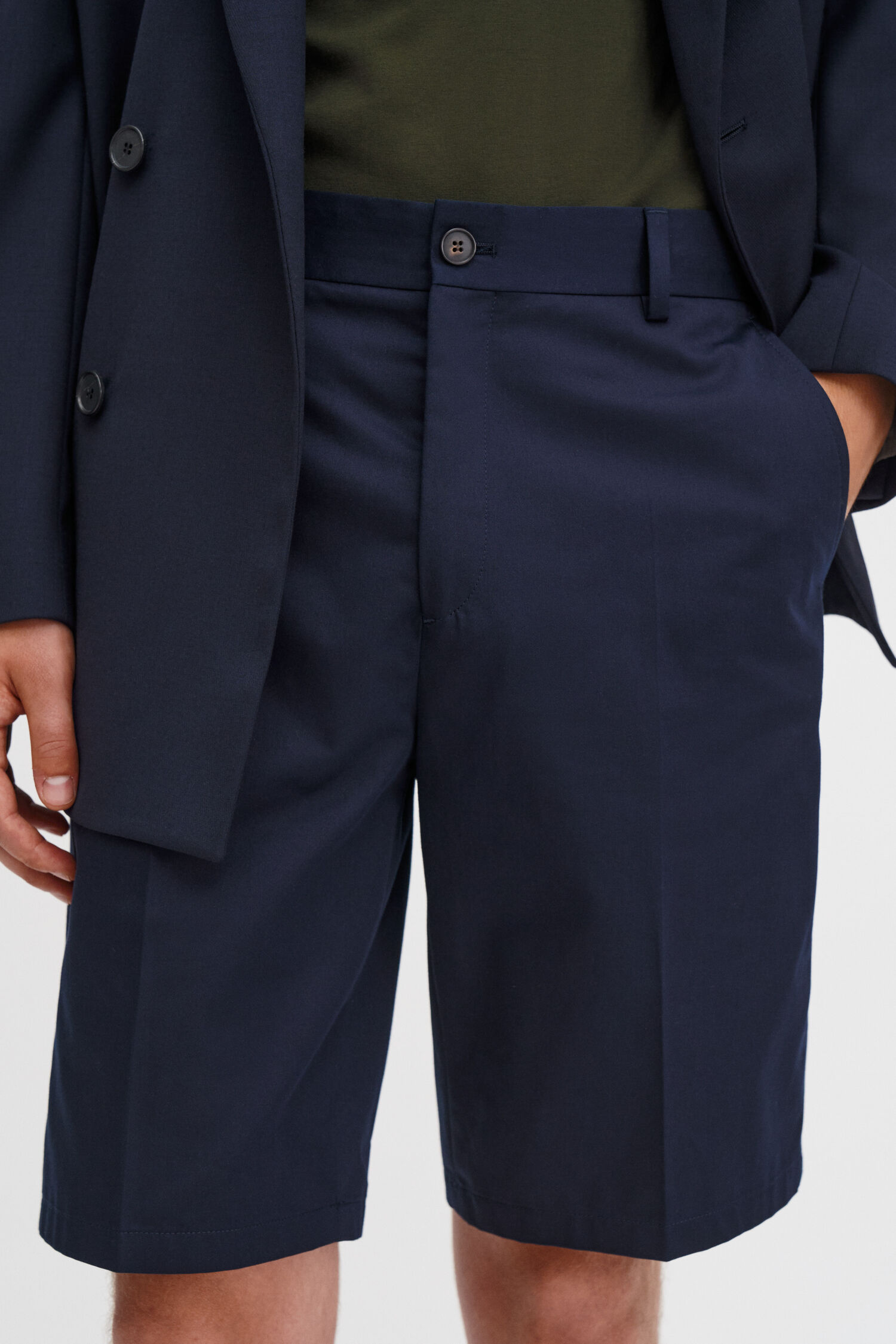 Tailored Cotton Chino Shorts