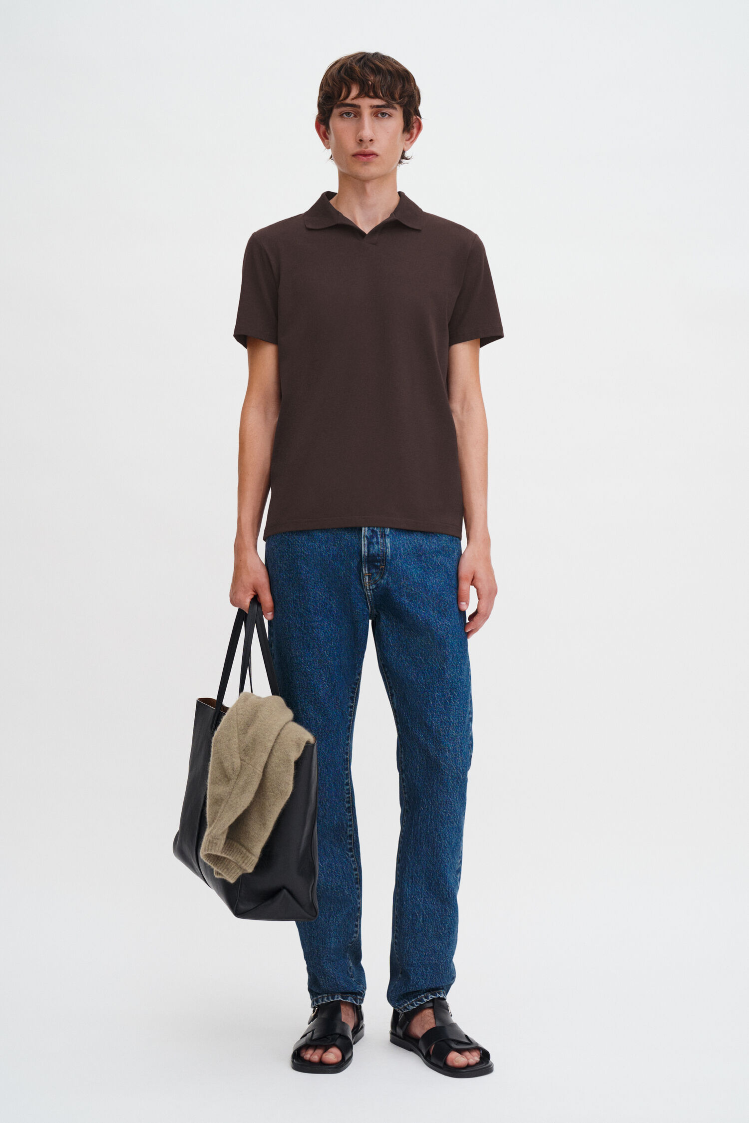 Stretch Cotton Polo T-Shirt