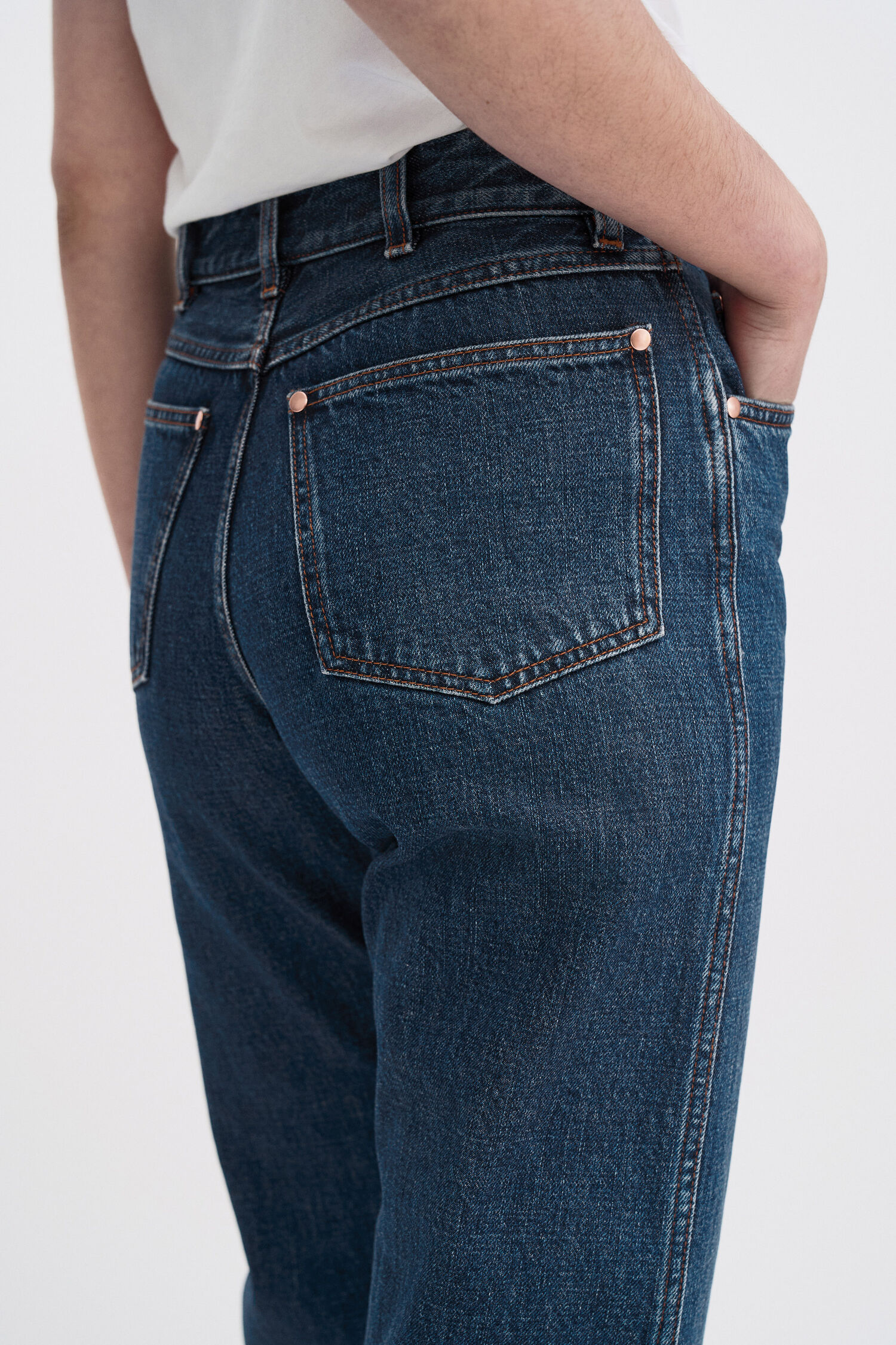 High Waisted Cropped Jeans