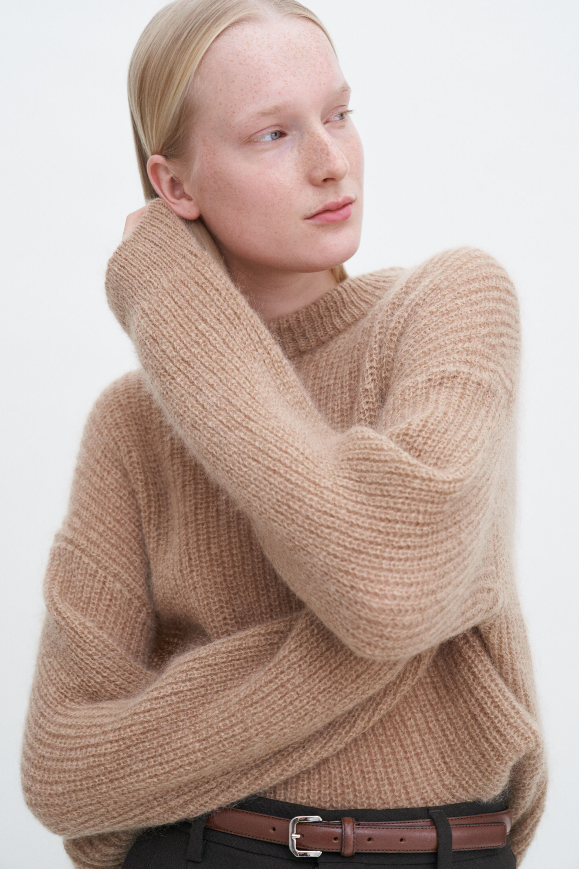 Ribbed Mohair Sweater - Camel | Filippa K