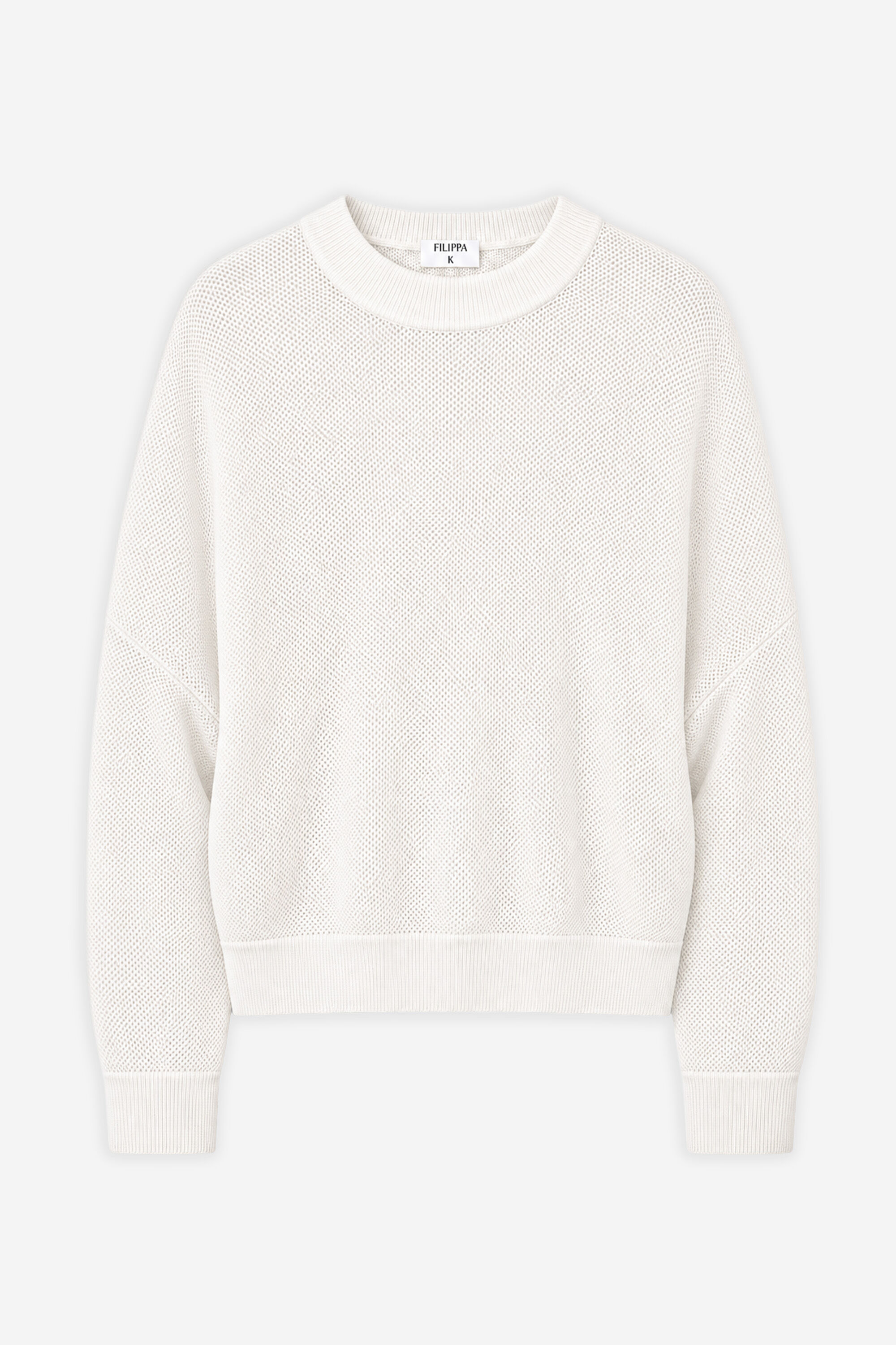 Mesh Knit Sweater - Ivory | FILIPPA K