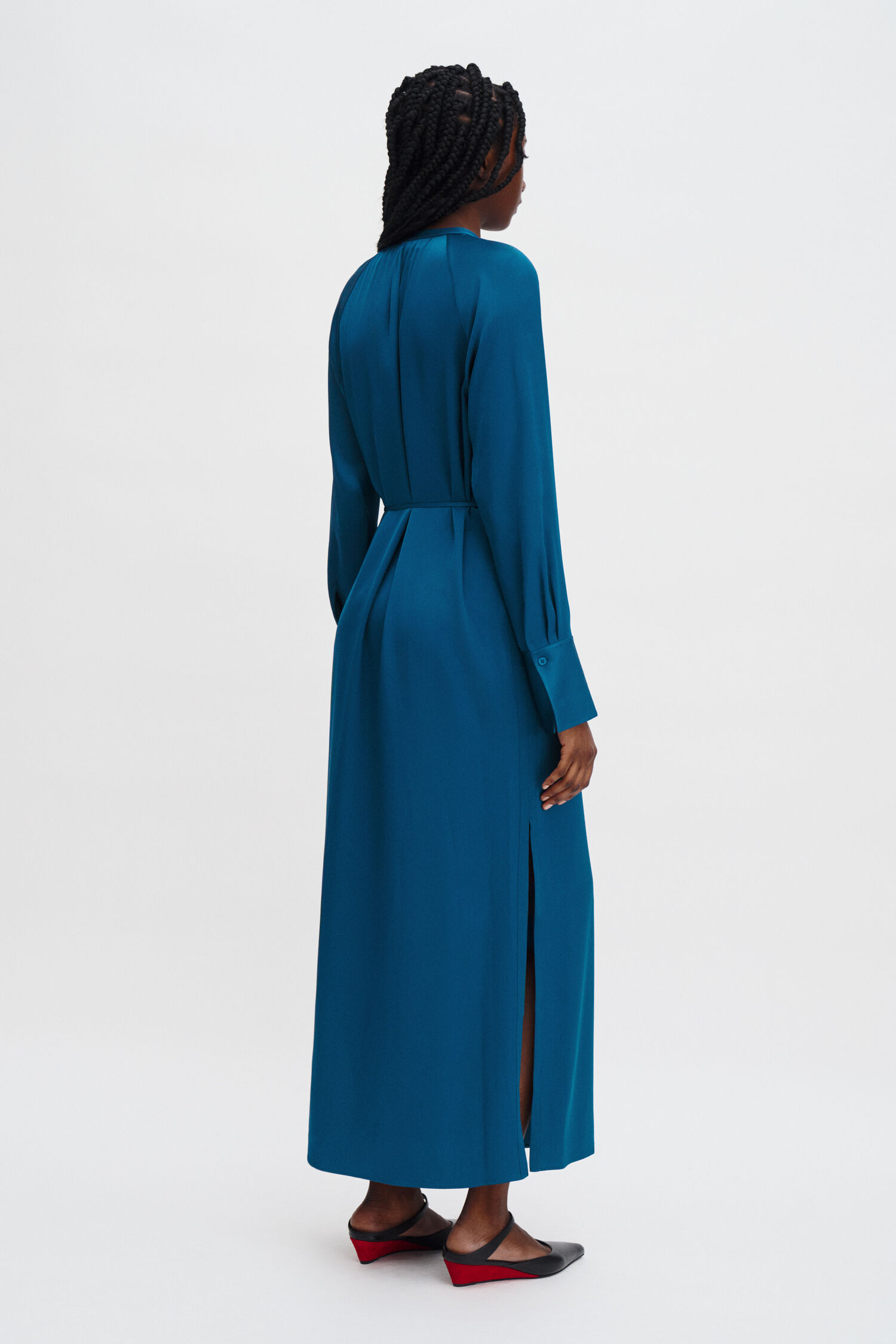 Gathered Raglan Dress