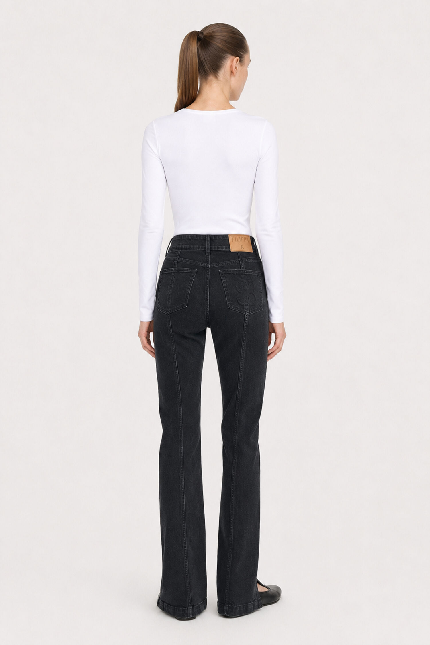 90s Stretch Button Front Jeans