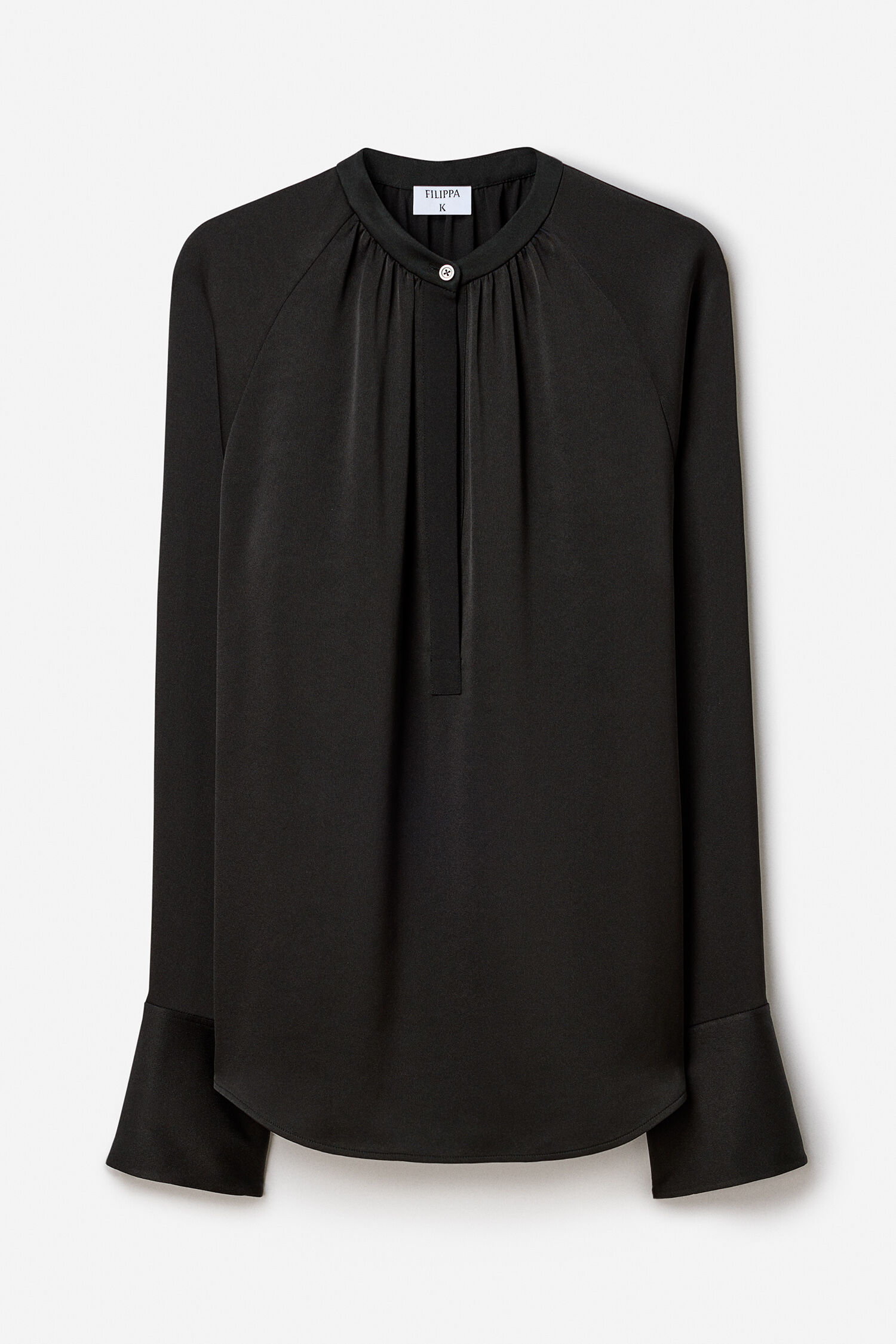 FILIPPA K 売れ筋商品|||フィリッパコー Tシャツ トップス レディース Tops Black Cotton Stretch Scoop Neck Top - Black | Filippa K