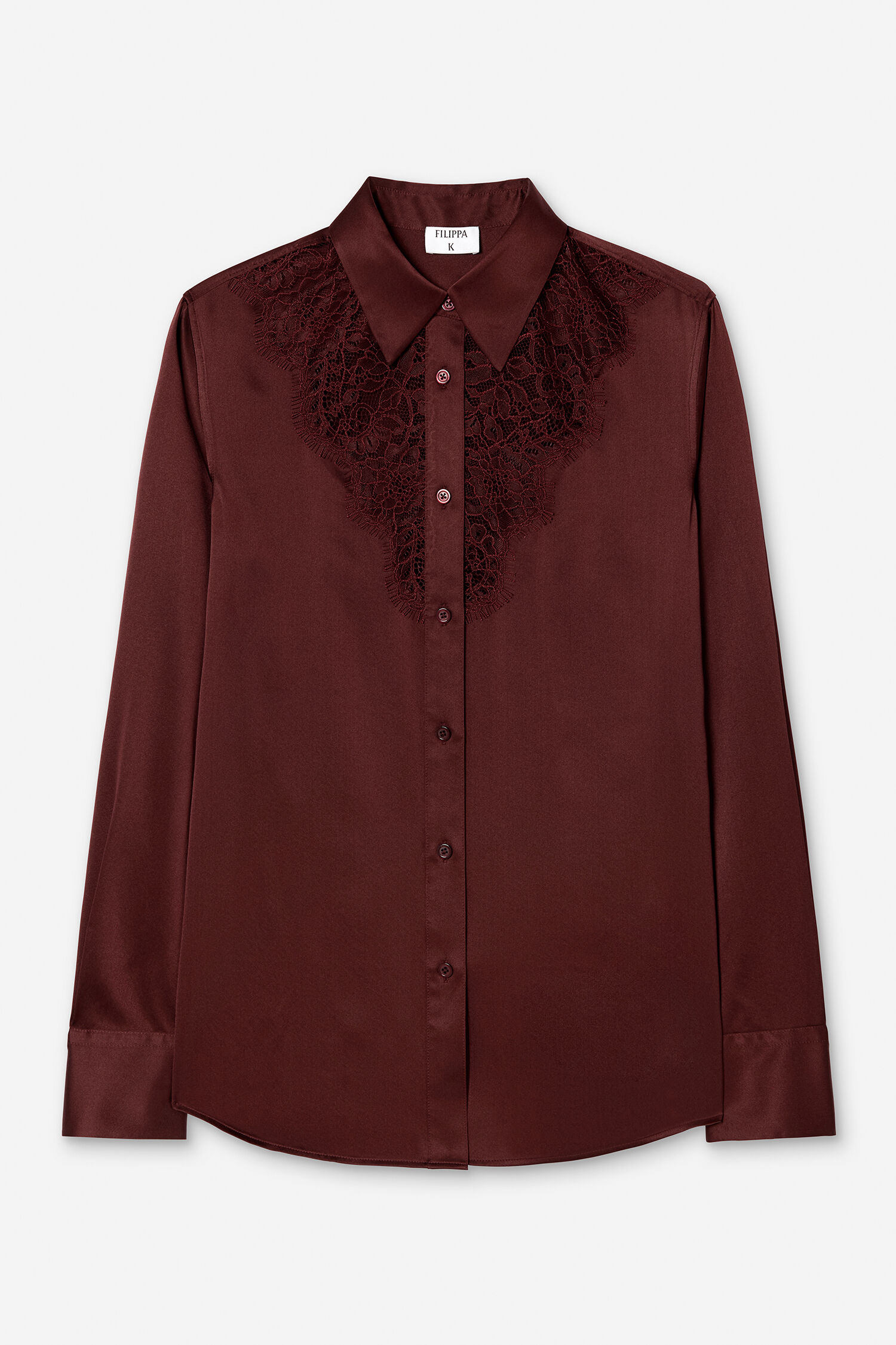 V-Detail Lace Shirt