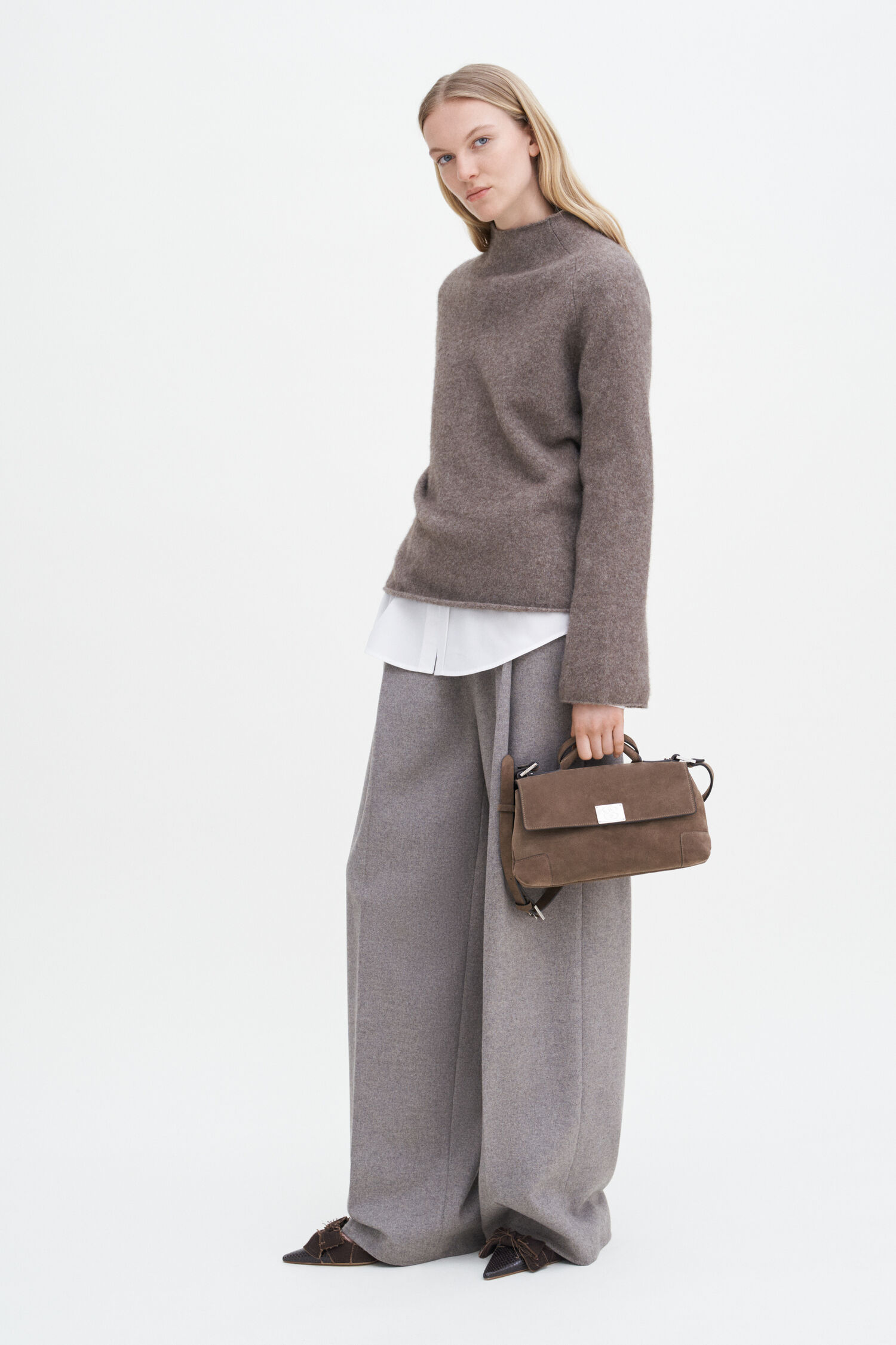 Wool Yak Sweater Driftwood Filippa K