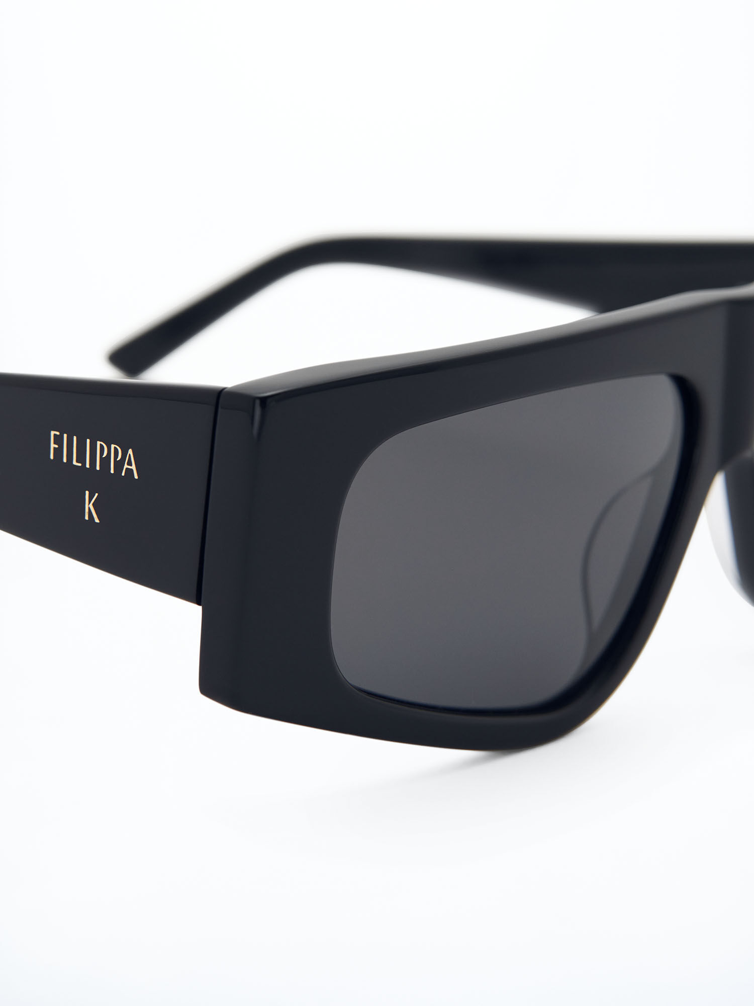 Angled Acetate Sunglasses - Black | Filippa K