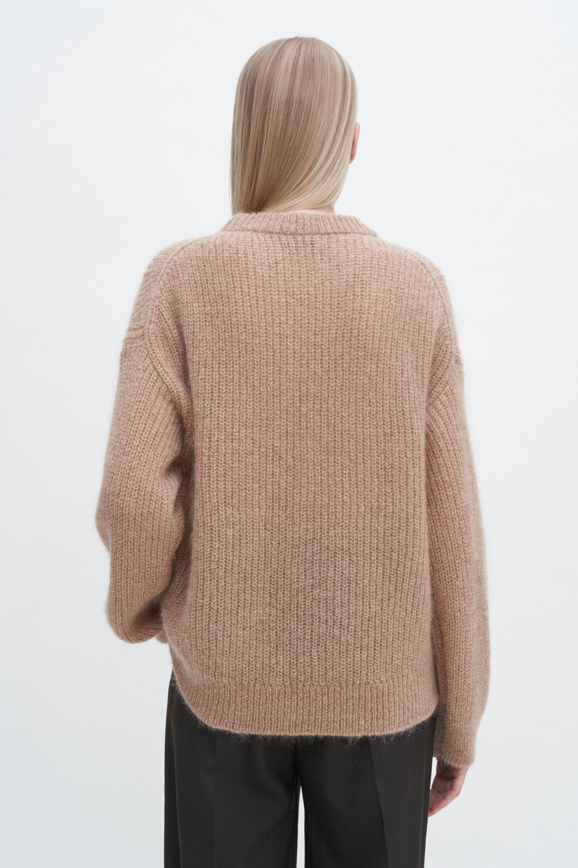 Ribbed Mohair Sweater - Camel | Filippa K