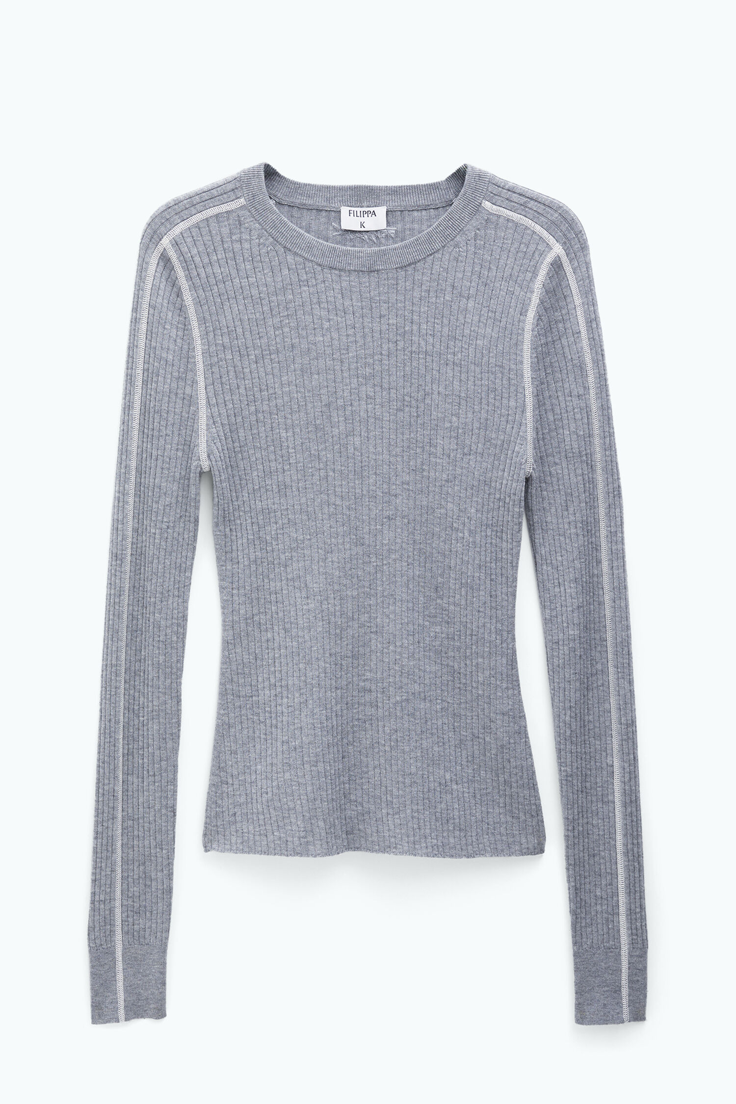 Rib deals knit sweatshirt