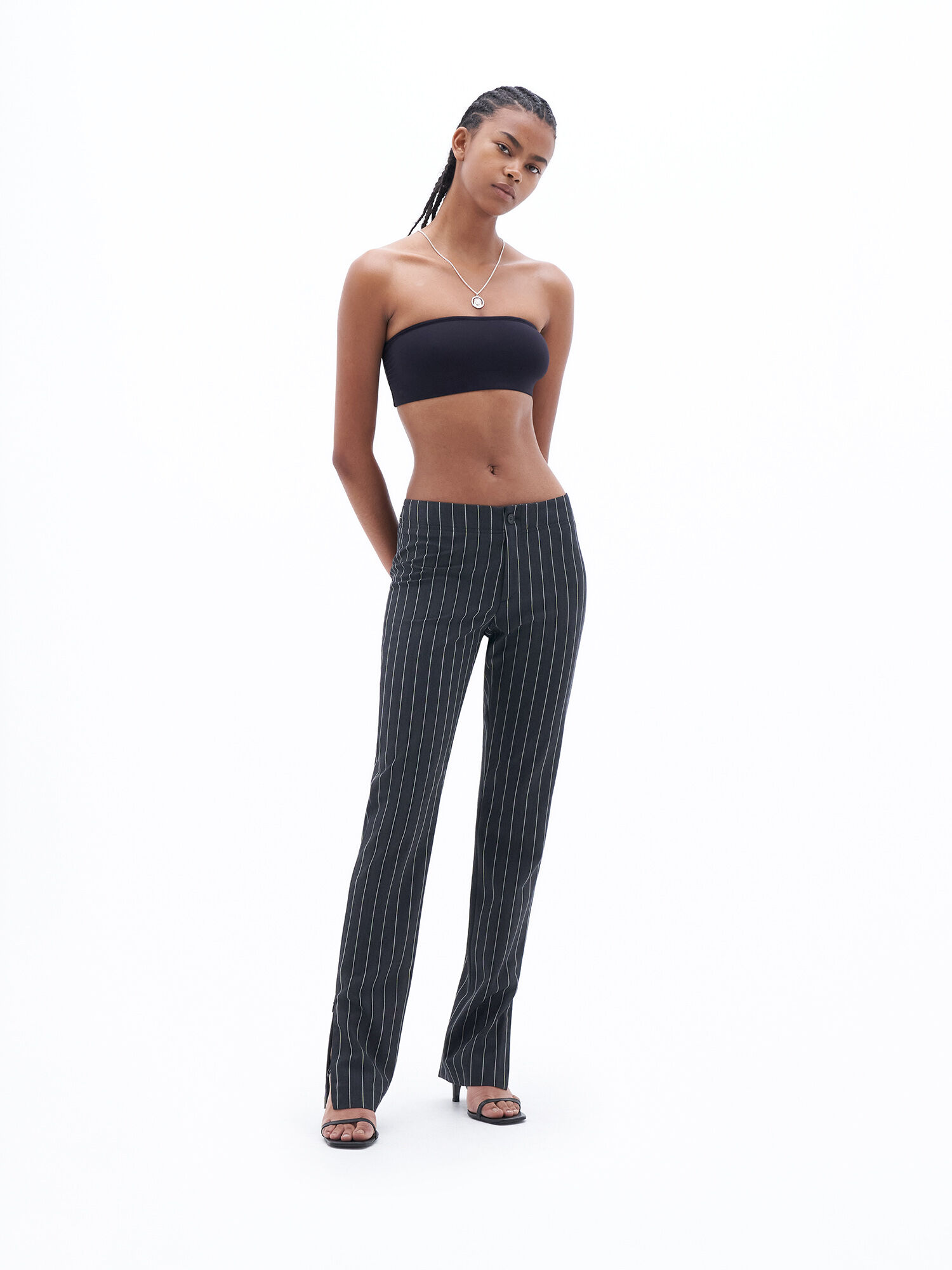Slim Pinstripe Trousers