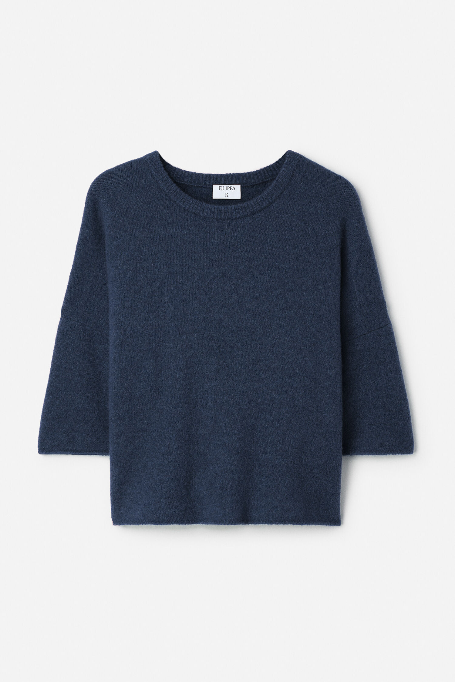 Wool Yak Tee - Night Teal | FILIPPA K