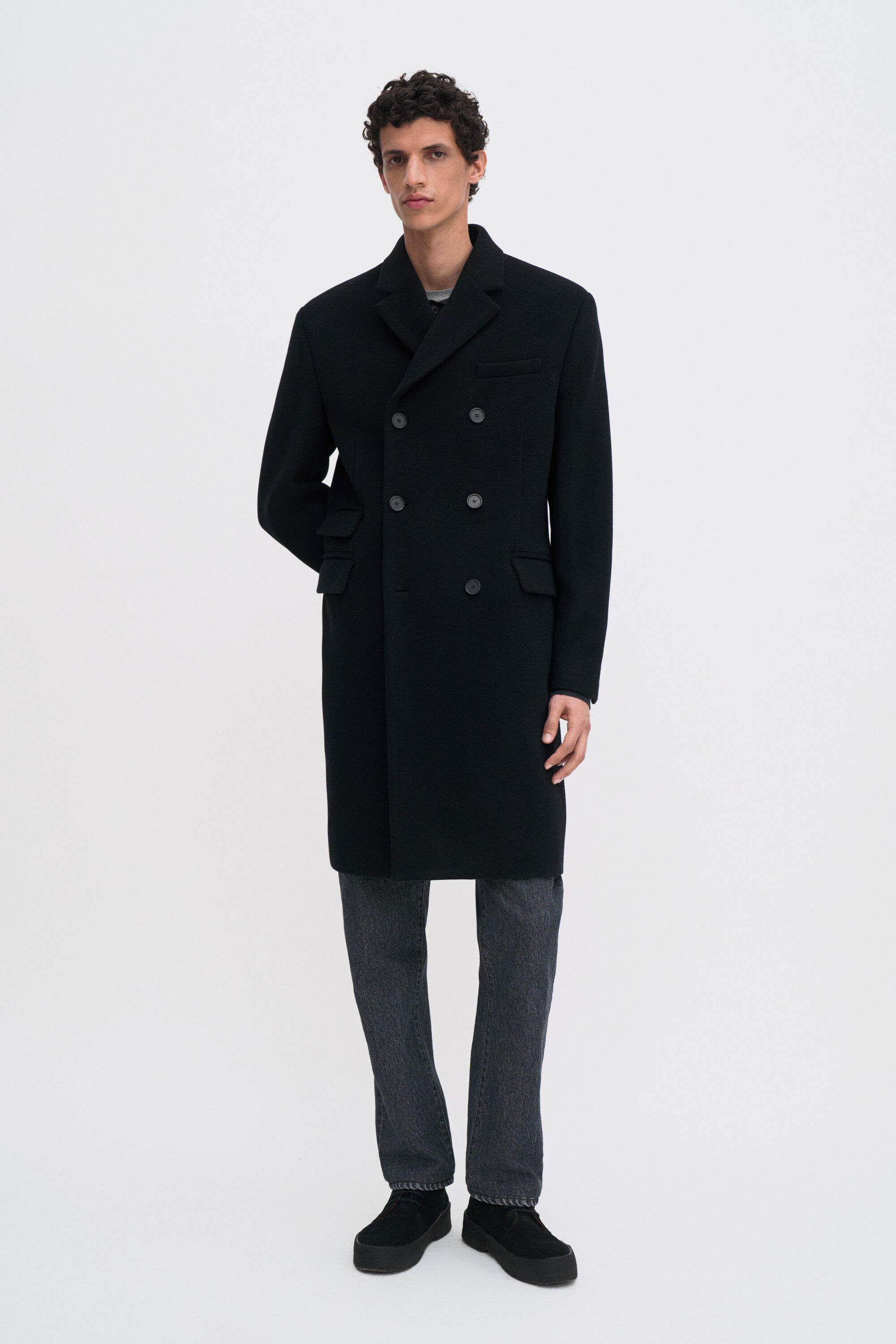 Patrick Overcoat - Black | FILIPPA K