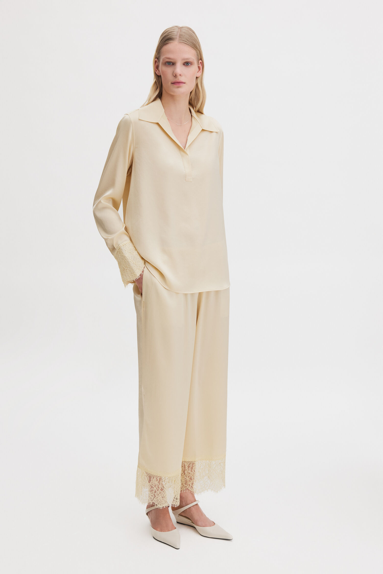 Lace Detail Trousers