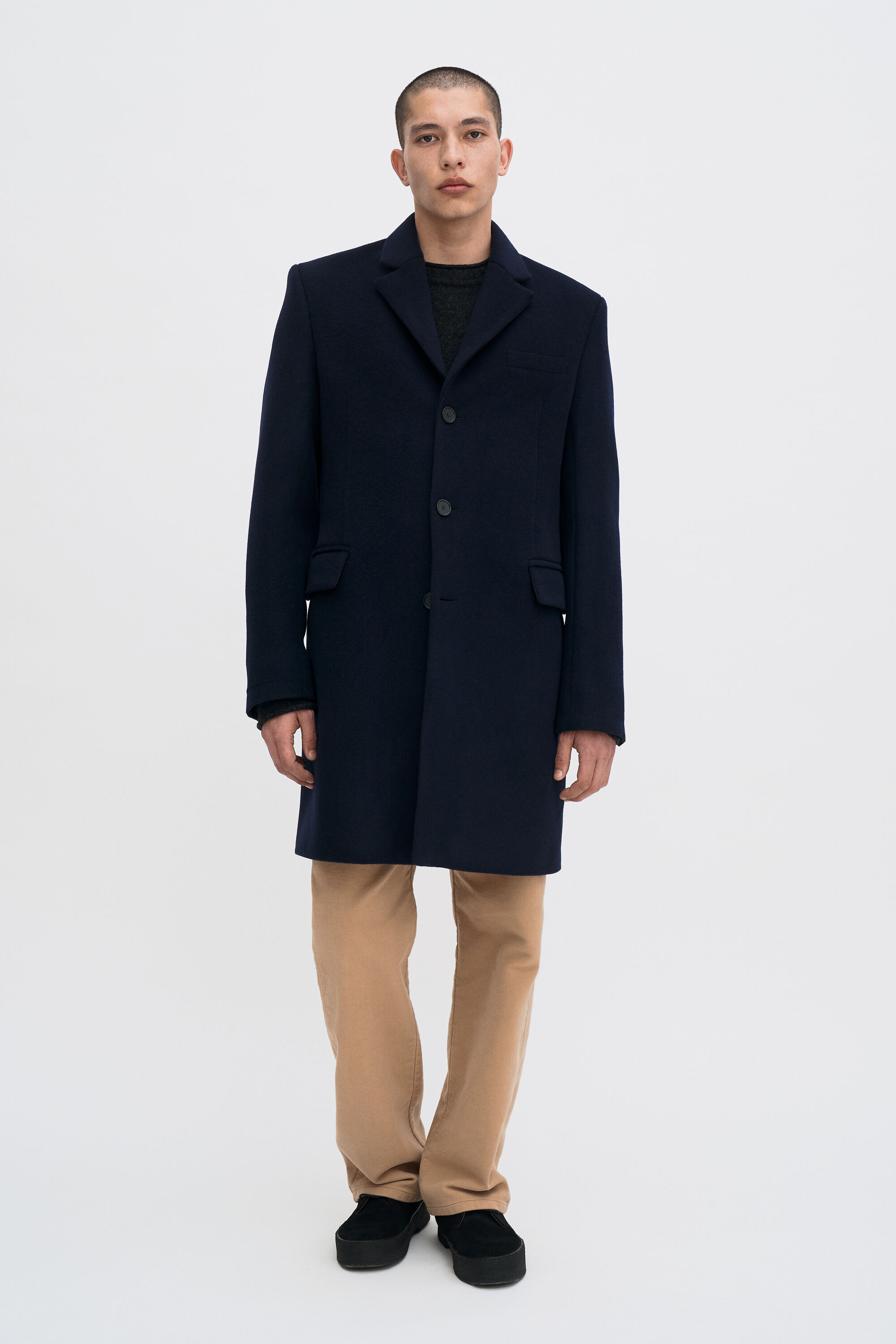 William Wool Coat - Navy | FILIPPA K