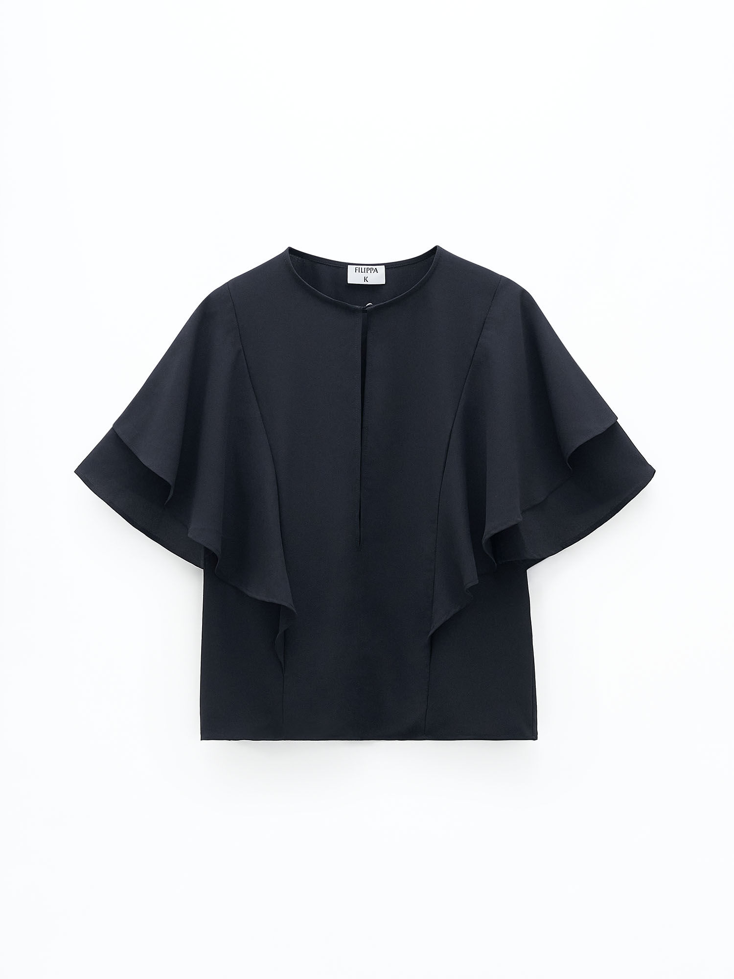Frill sleeve shop top zara