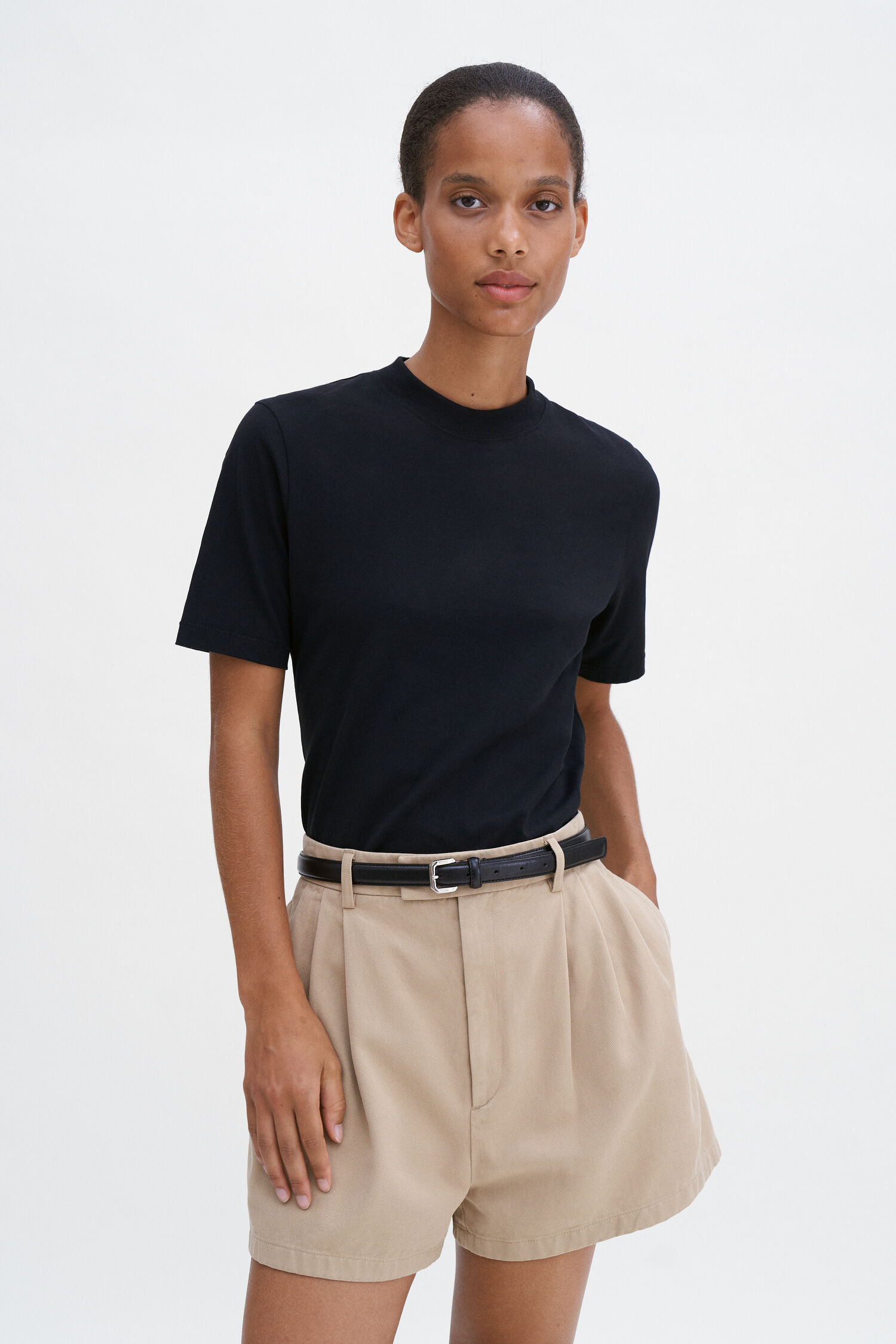 Mock Neck Tee