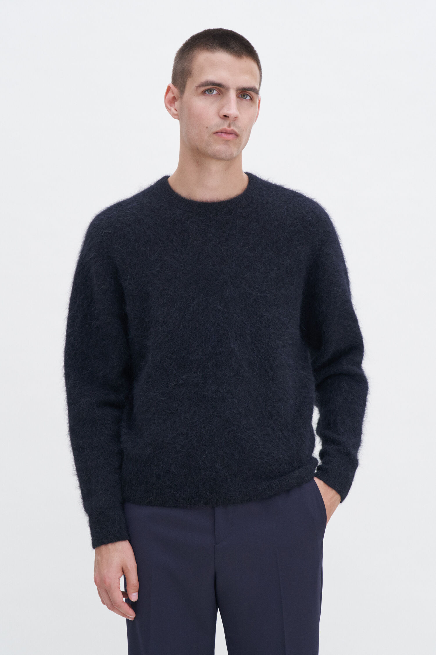Fluffy Hammer Sleeve Sweater