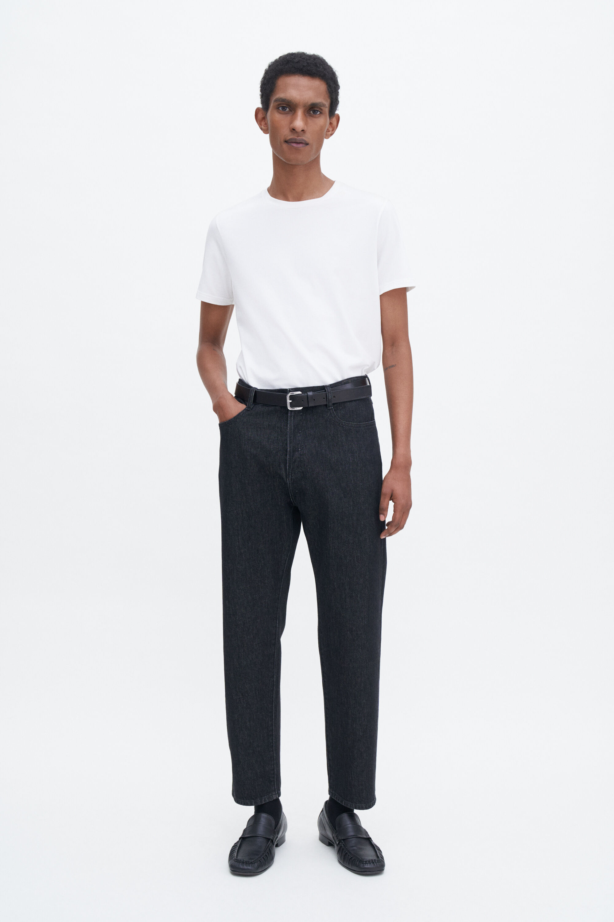 【関税込み】Filippa K ブルー クルーネック スウェットシャツ GYMPHLEX/ジムフレックス スウィングスリーブクルーネックプル