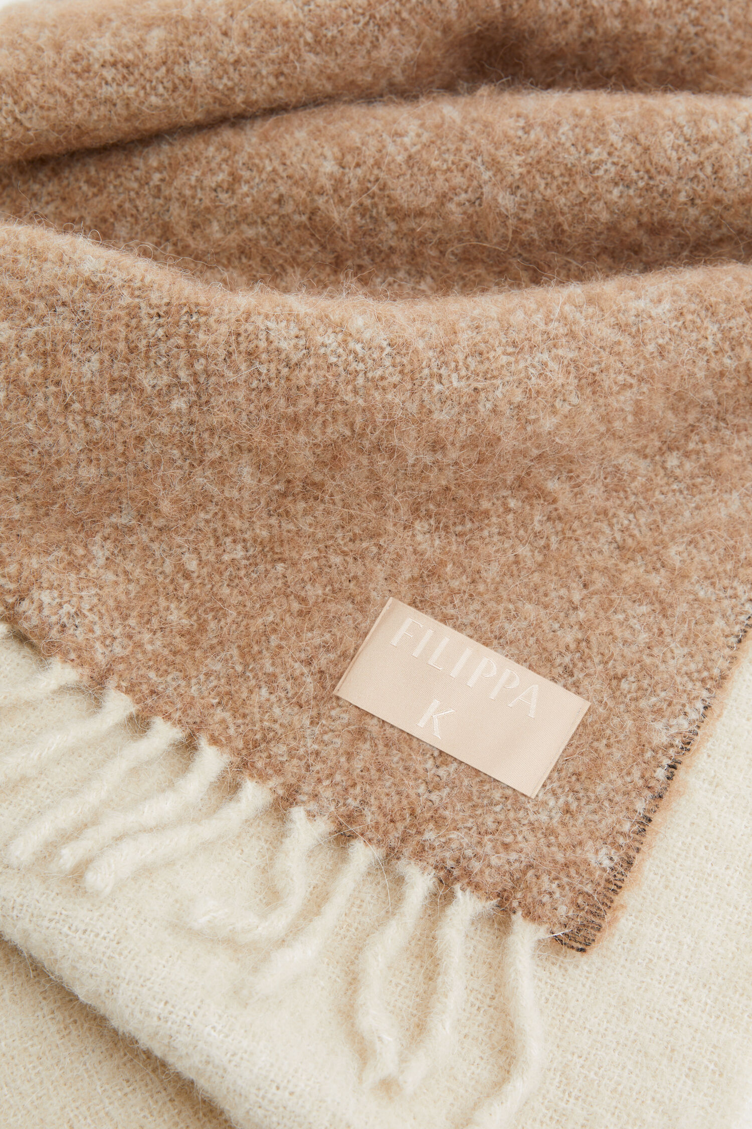 Boucle Colour Block Scarf 