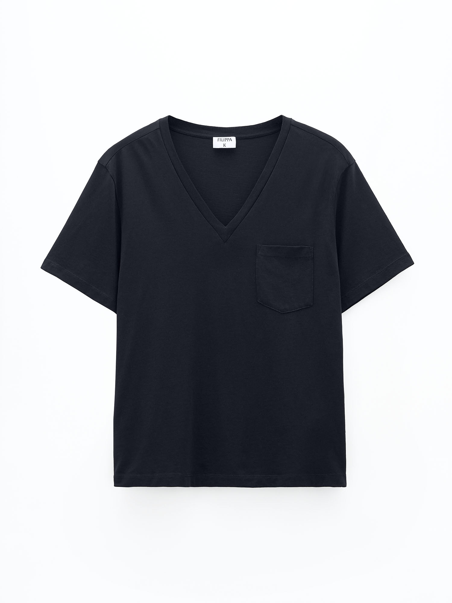 V neck Tee Black Filippa K