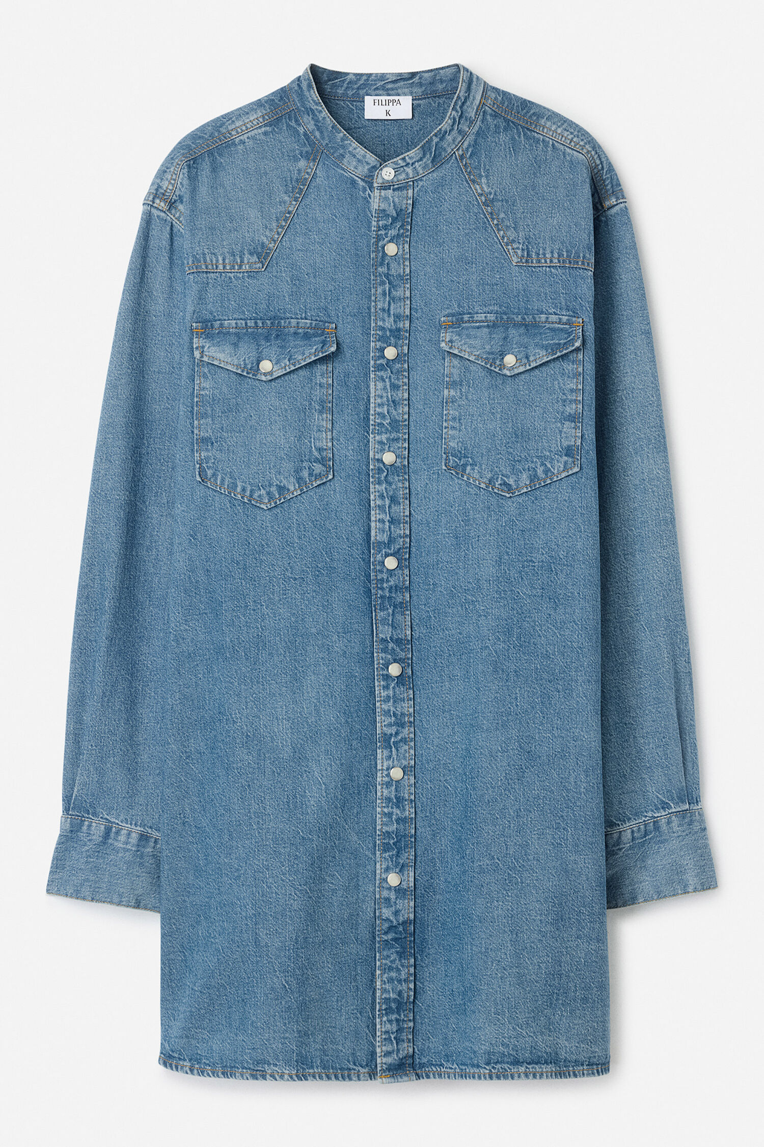 Western Denim Shirt Dress