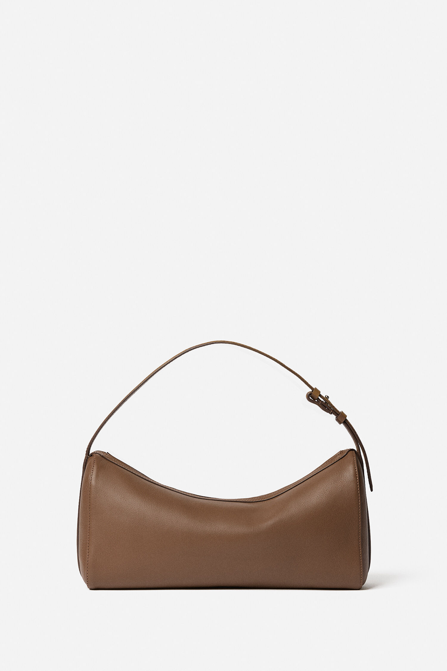 Leather Baguette Bag