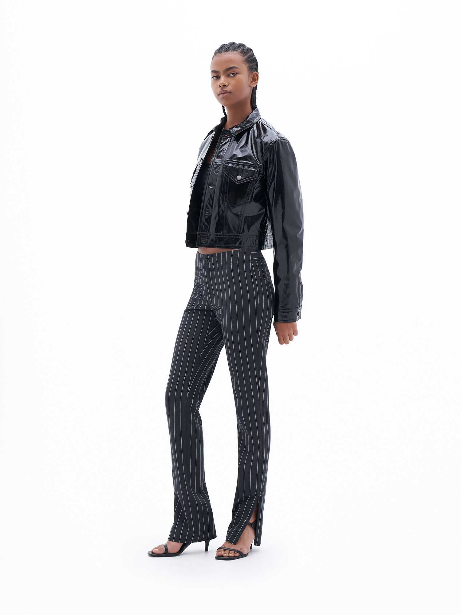 Slim Pinstripe Trousers