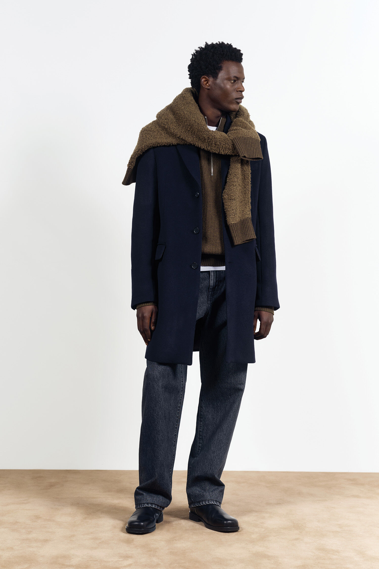 William Wool Coat - Navy | FILIPPA K