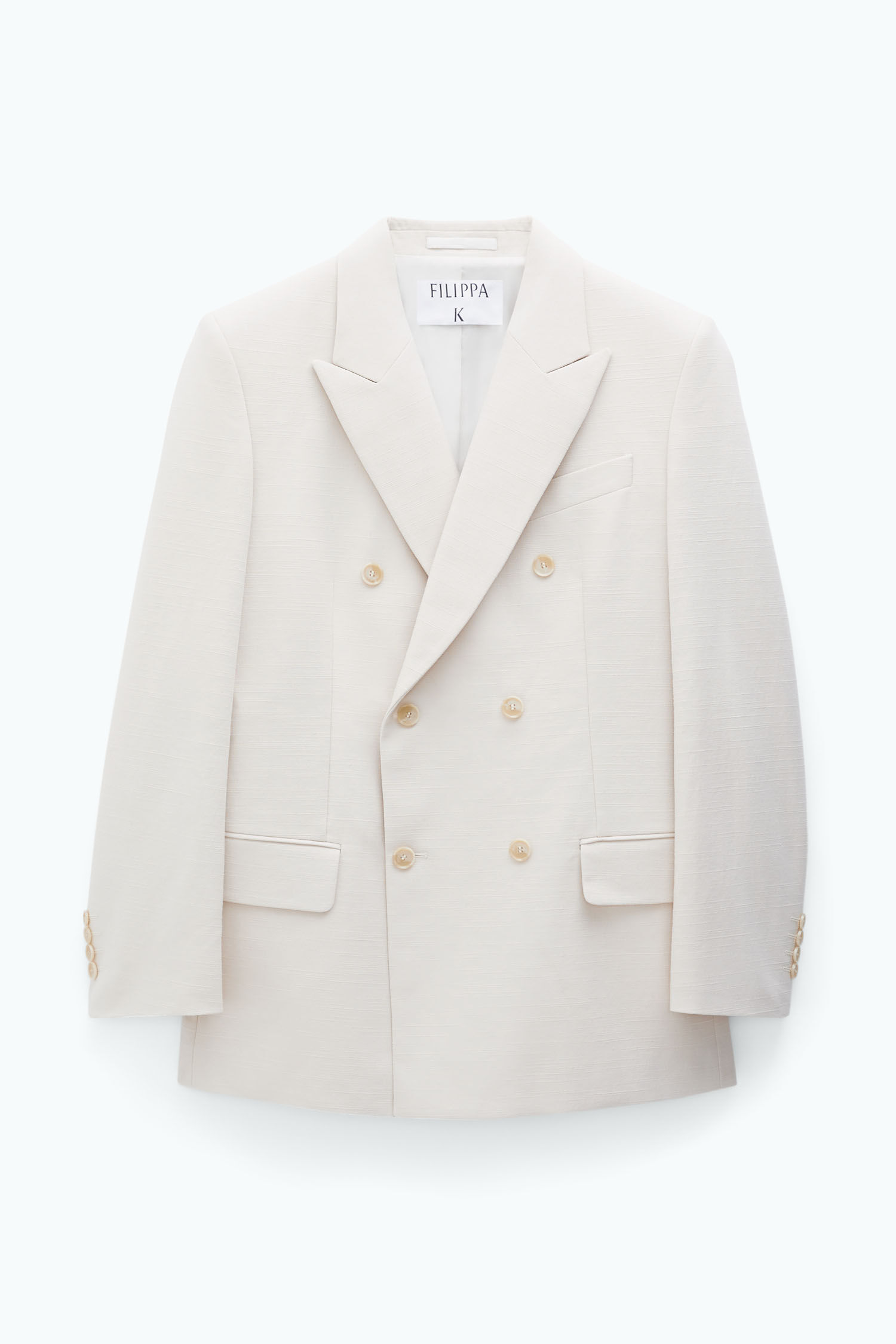 Double Breasted Cotton Linen Blazer