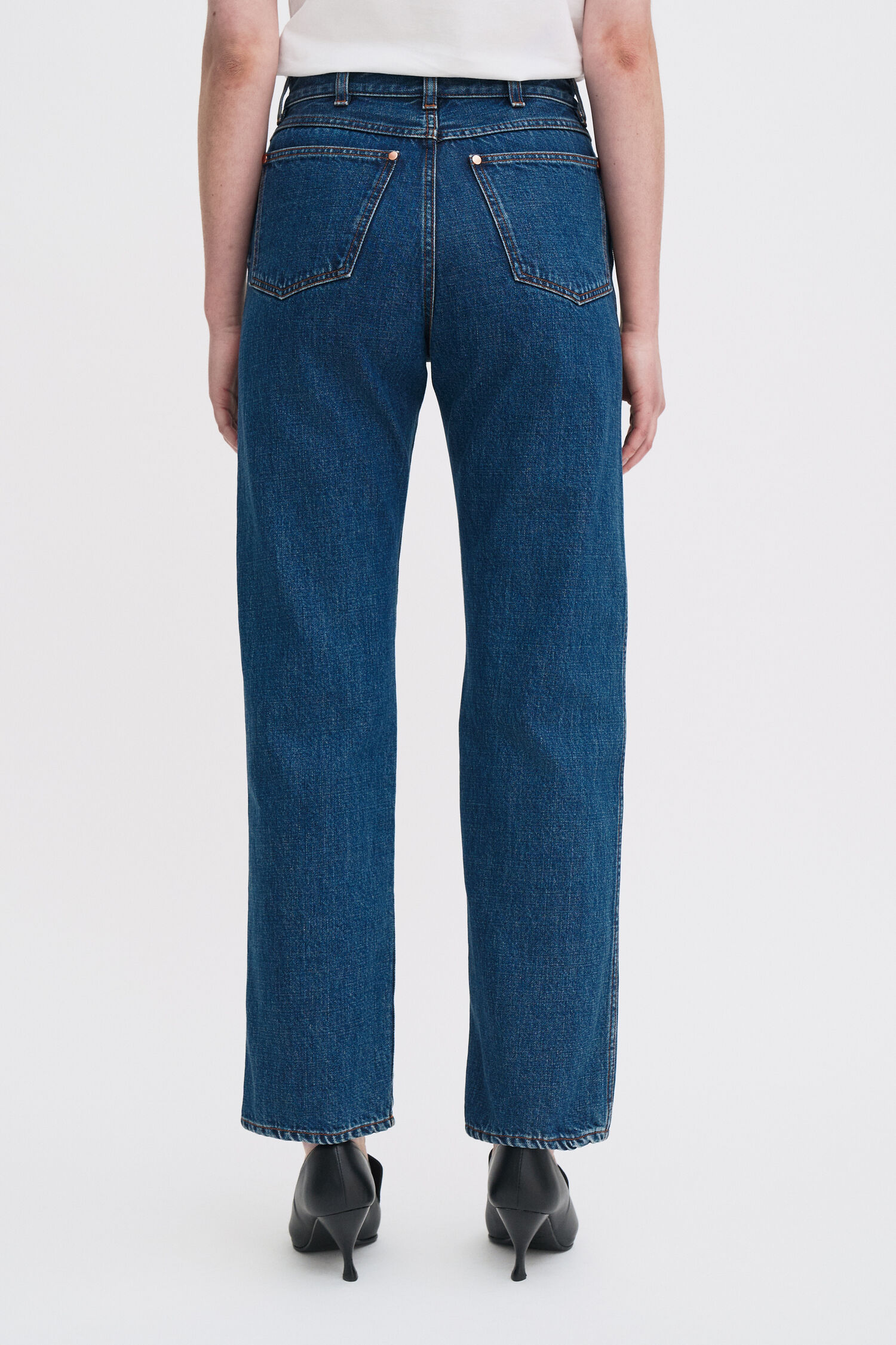High Waisted Cropped Jeans