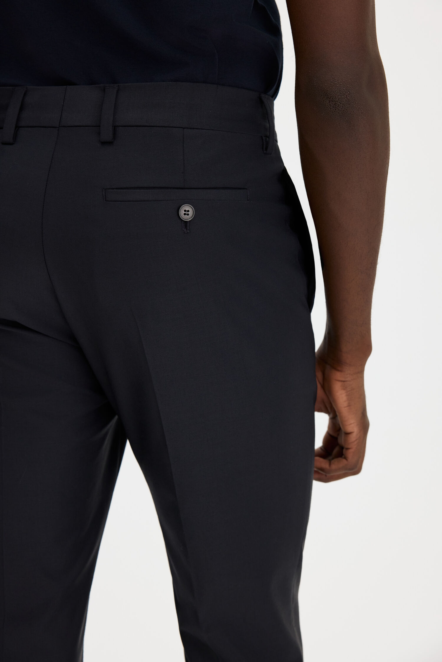 Slim Tapered Wool Trousers