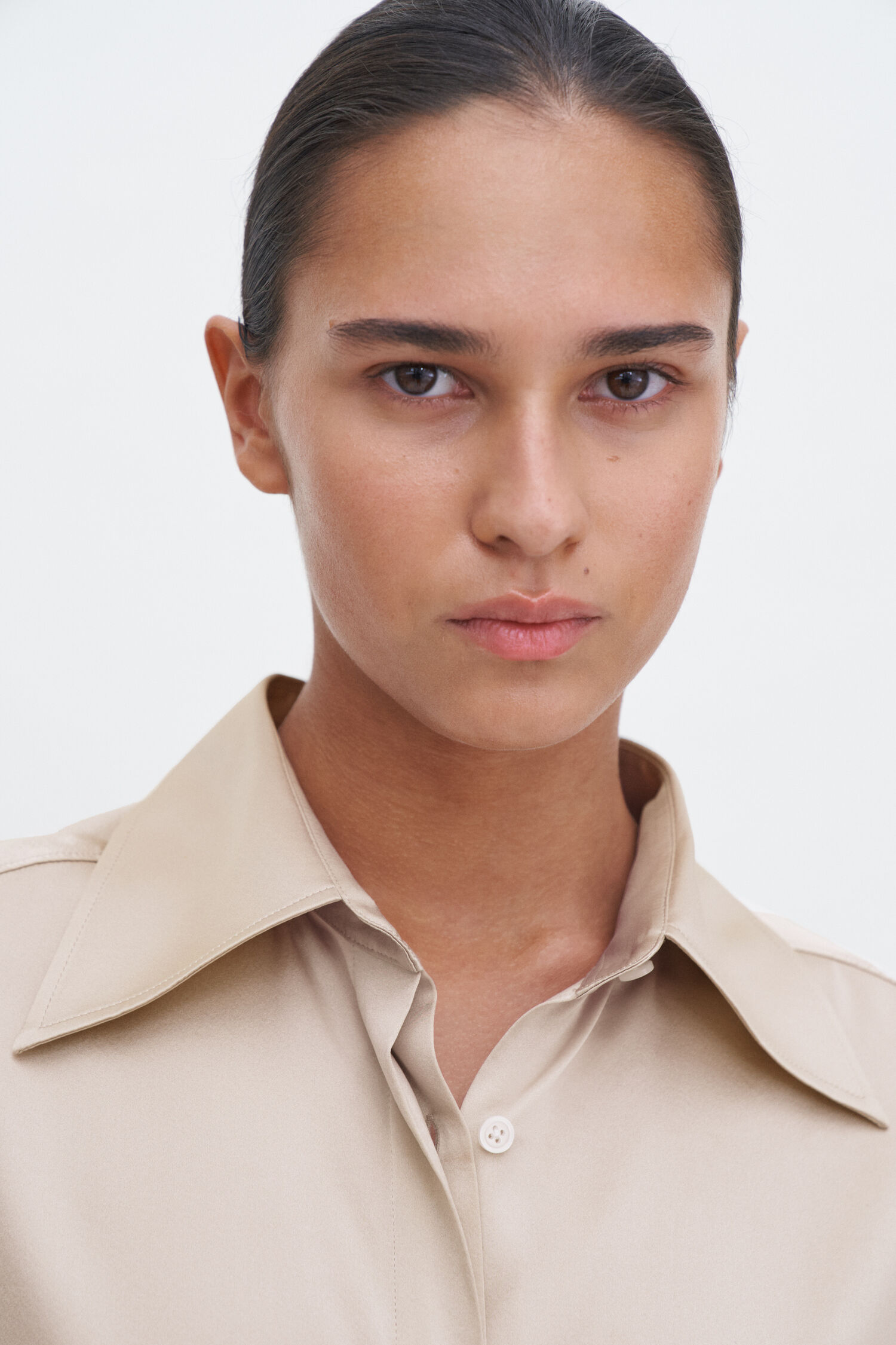 Cap Sleeve Silk Blouse